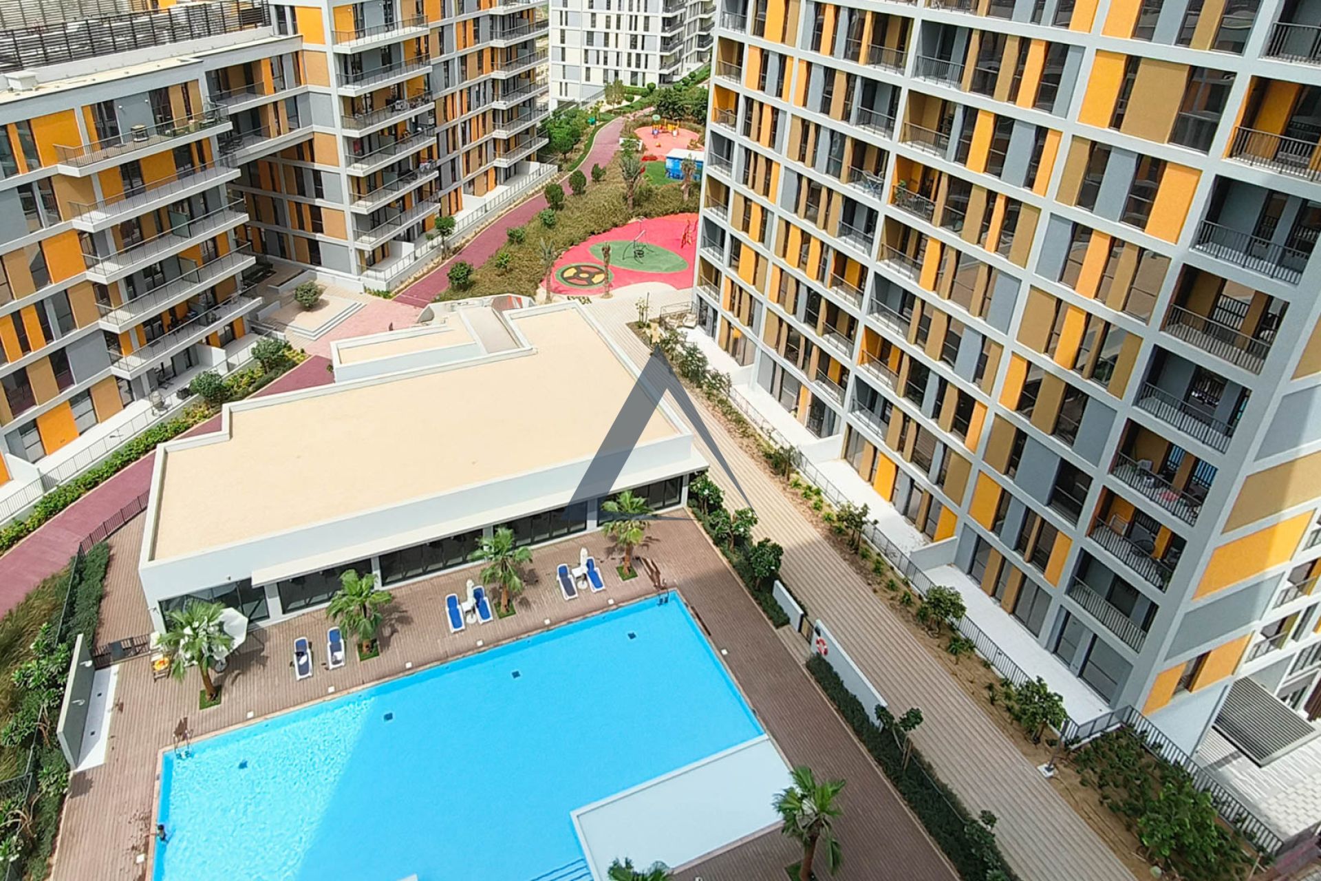 Elegant Studio | Balcony & Community View | Noor 3