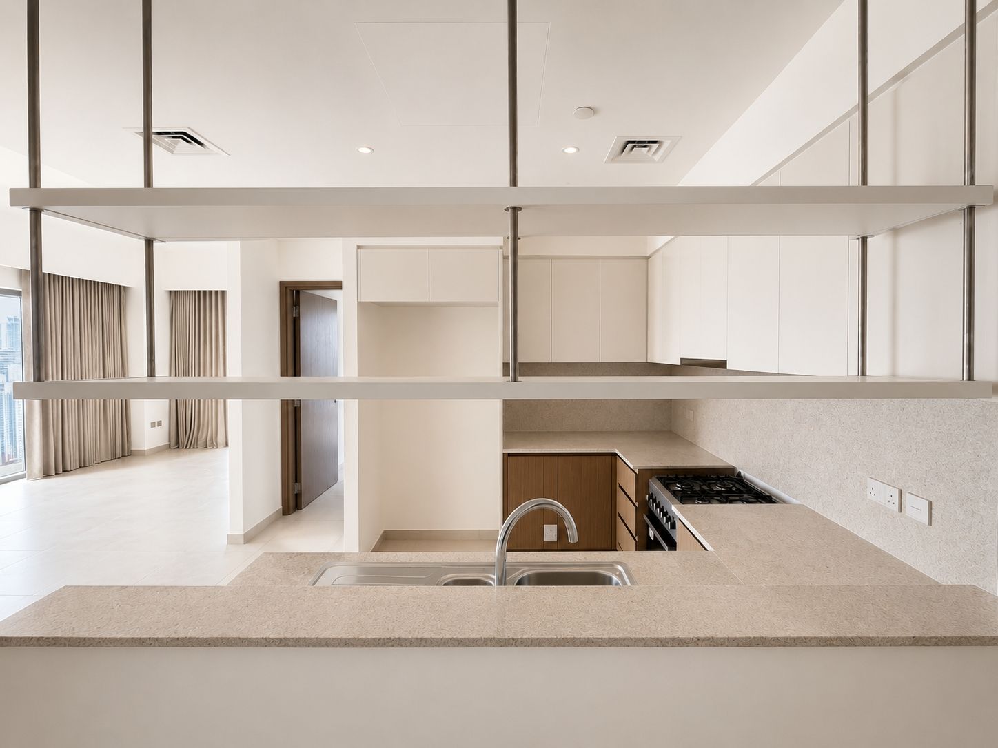 Burj View | Top Floor | Unfurnished
