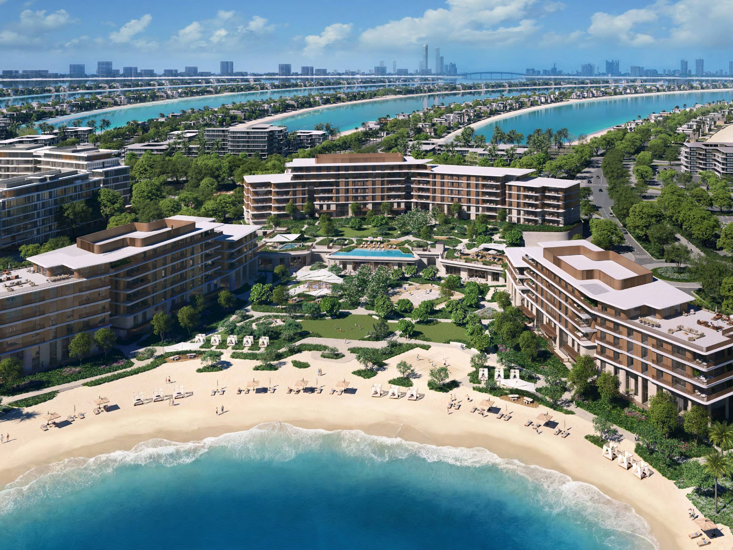 Lux Beachfront Living I Early Palm Jebel Ali Entry