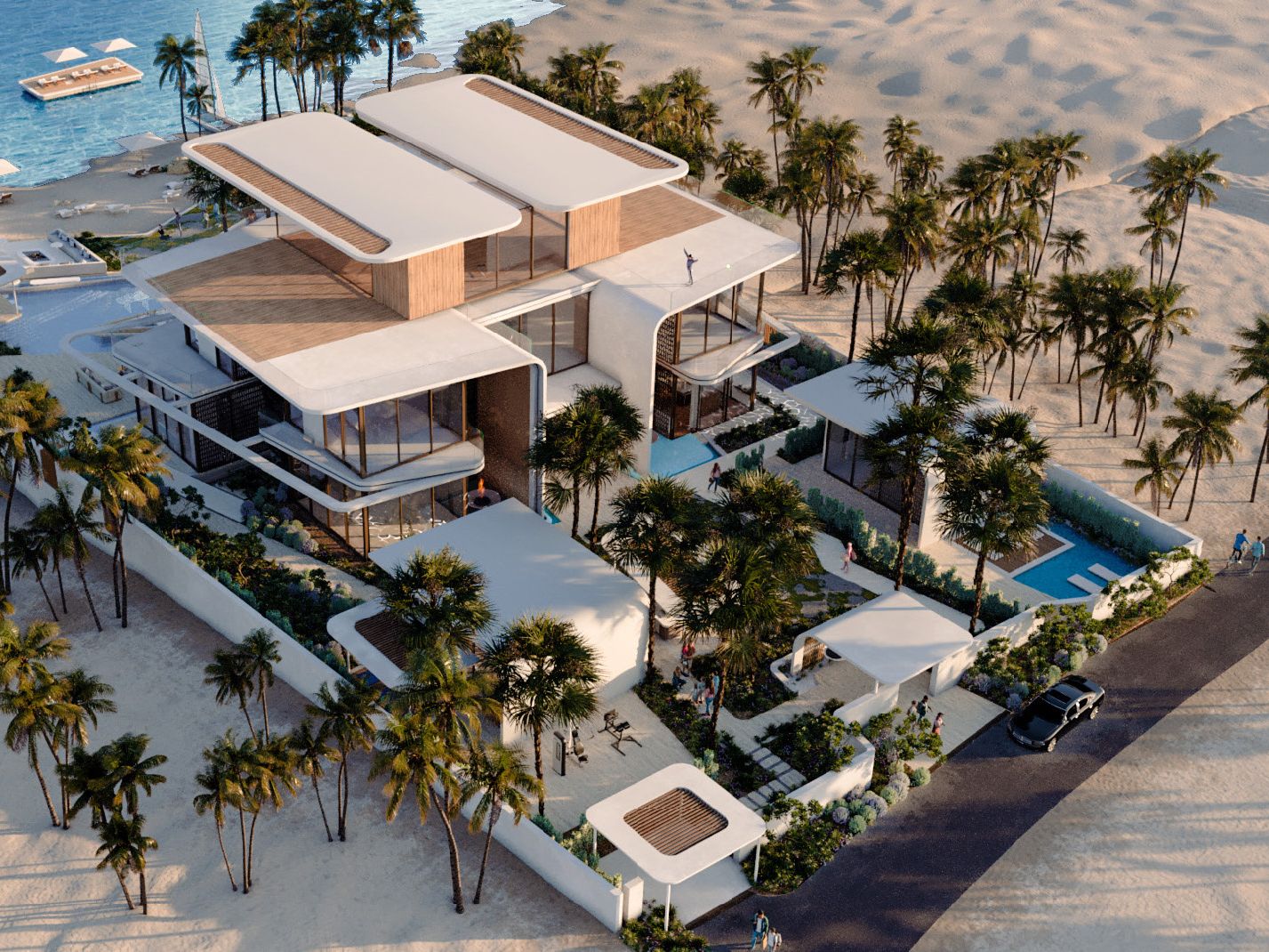 Ultra-Luxury 7BR Villa with Private Yacht Dock