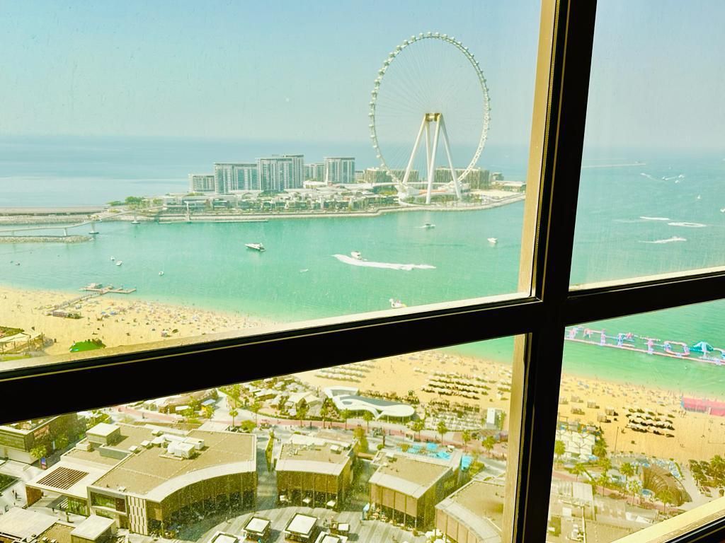 High Floor, Sea + Marina Views, Wooden Living Area
