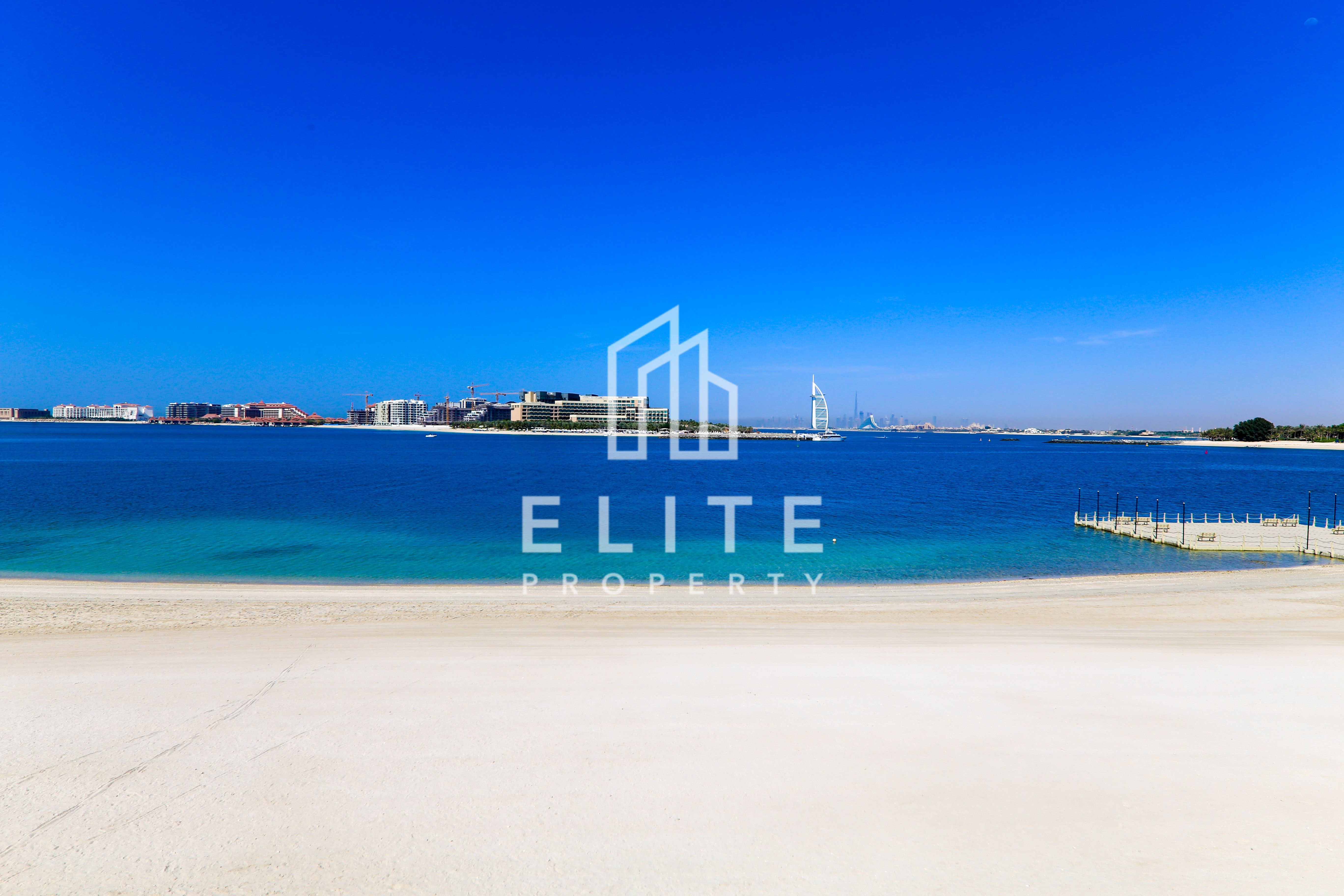 5BR Beachfront Villa | Ocean & Burj Al Arab Views