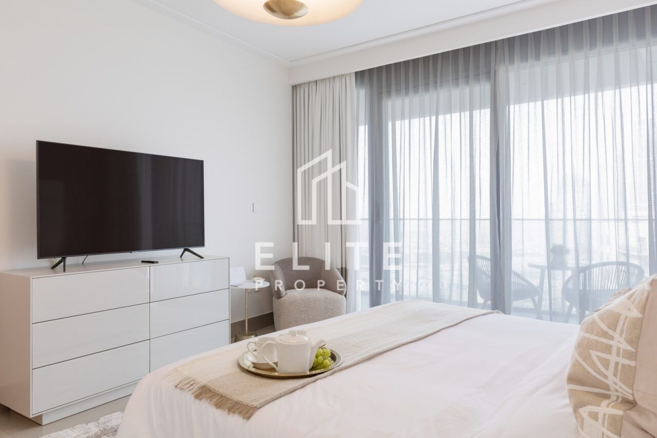 Furnished 3BR +Maid, High Floor, Burj Khalifa View