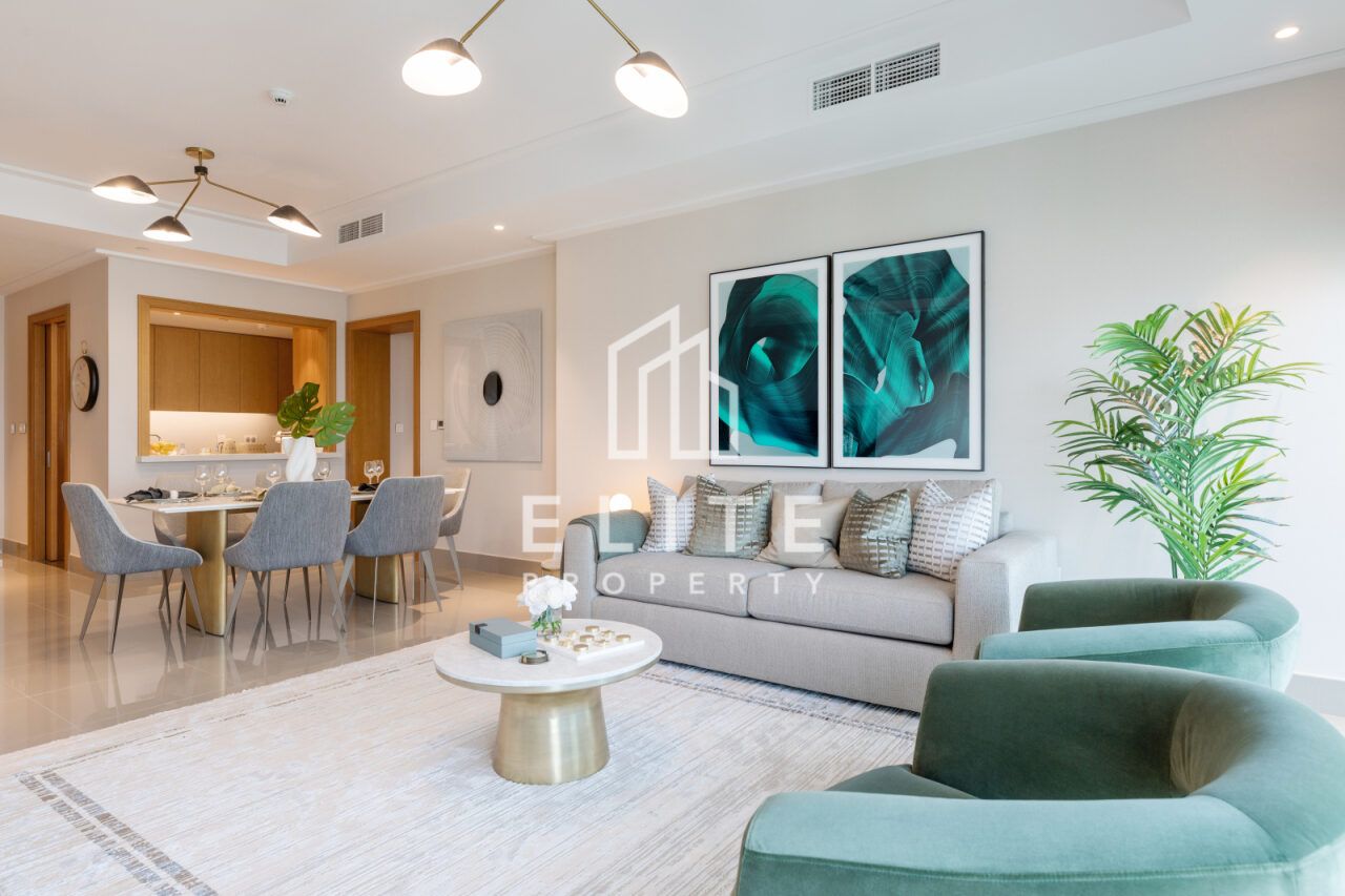 Furnished 3BR +Maid, High Floor, Burj Khalifa View