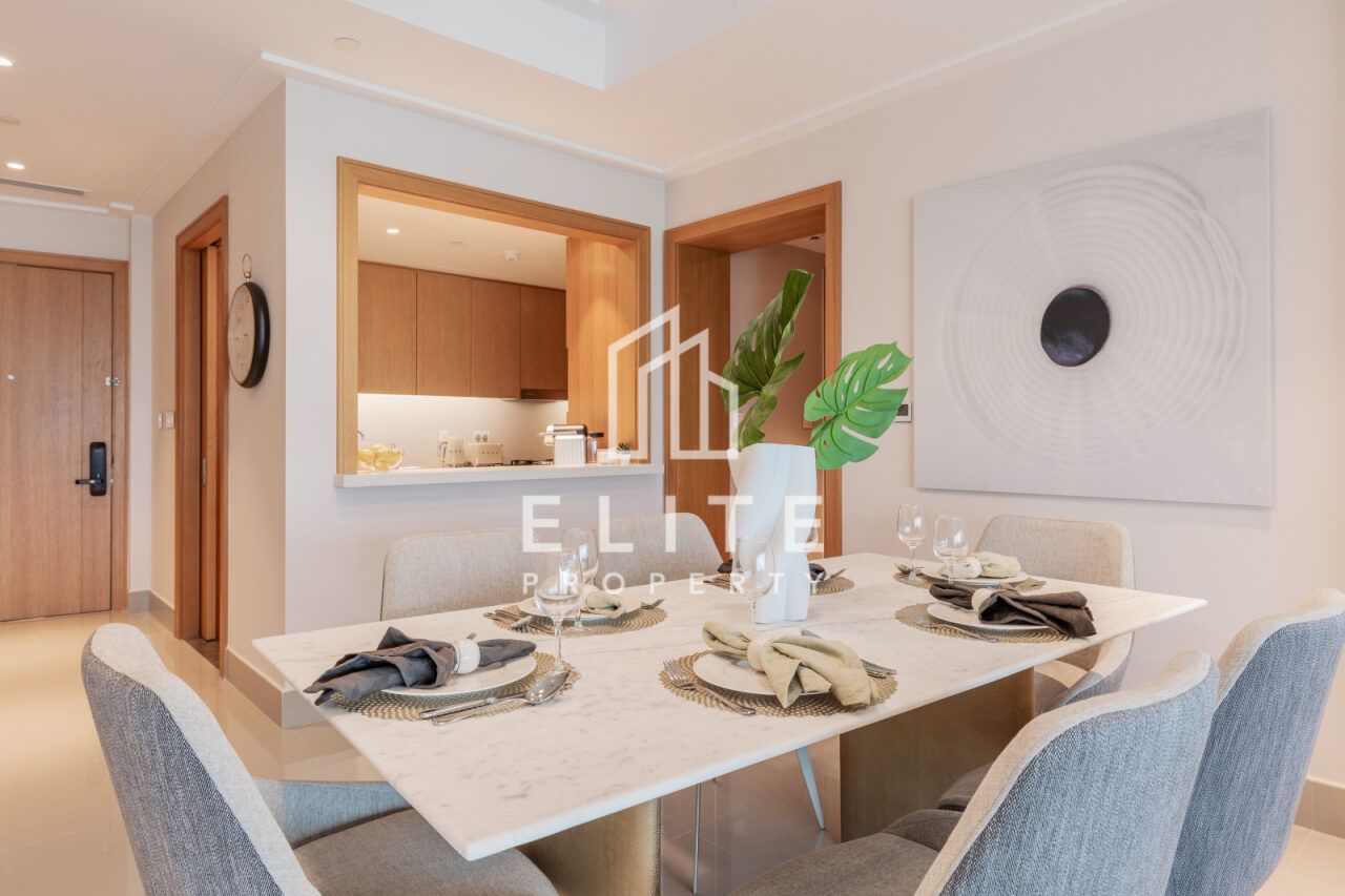 Furnished 3BR +Maid, High Floor, Burj Khalifa View