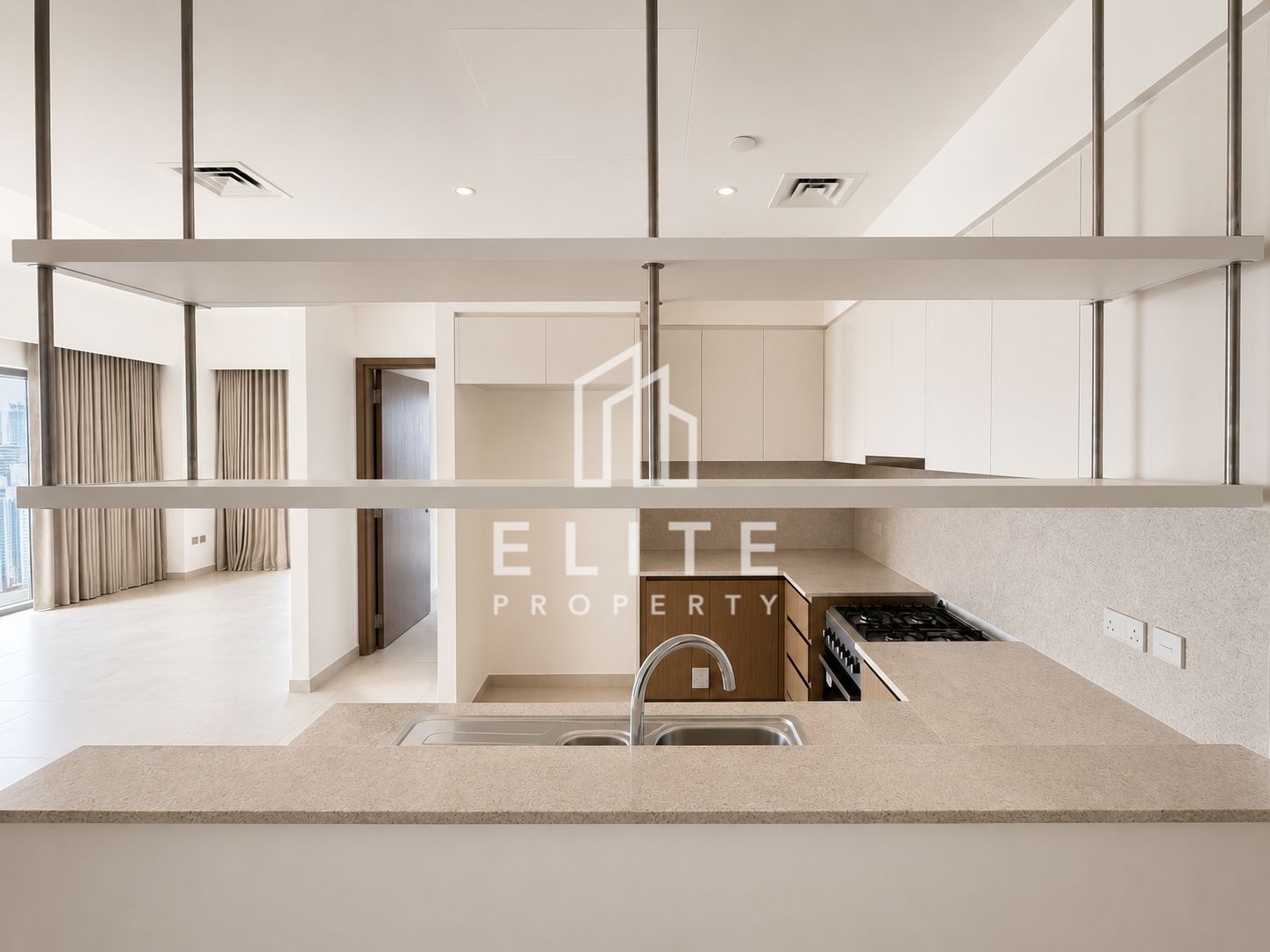 Burj View | Top Floor | Unfurnished