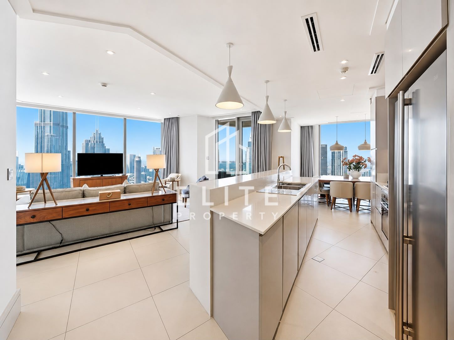 Luxury 3BR + Maid | Burj & Fountain View