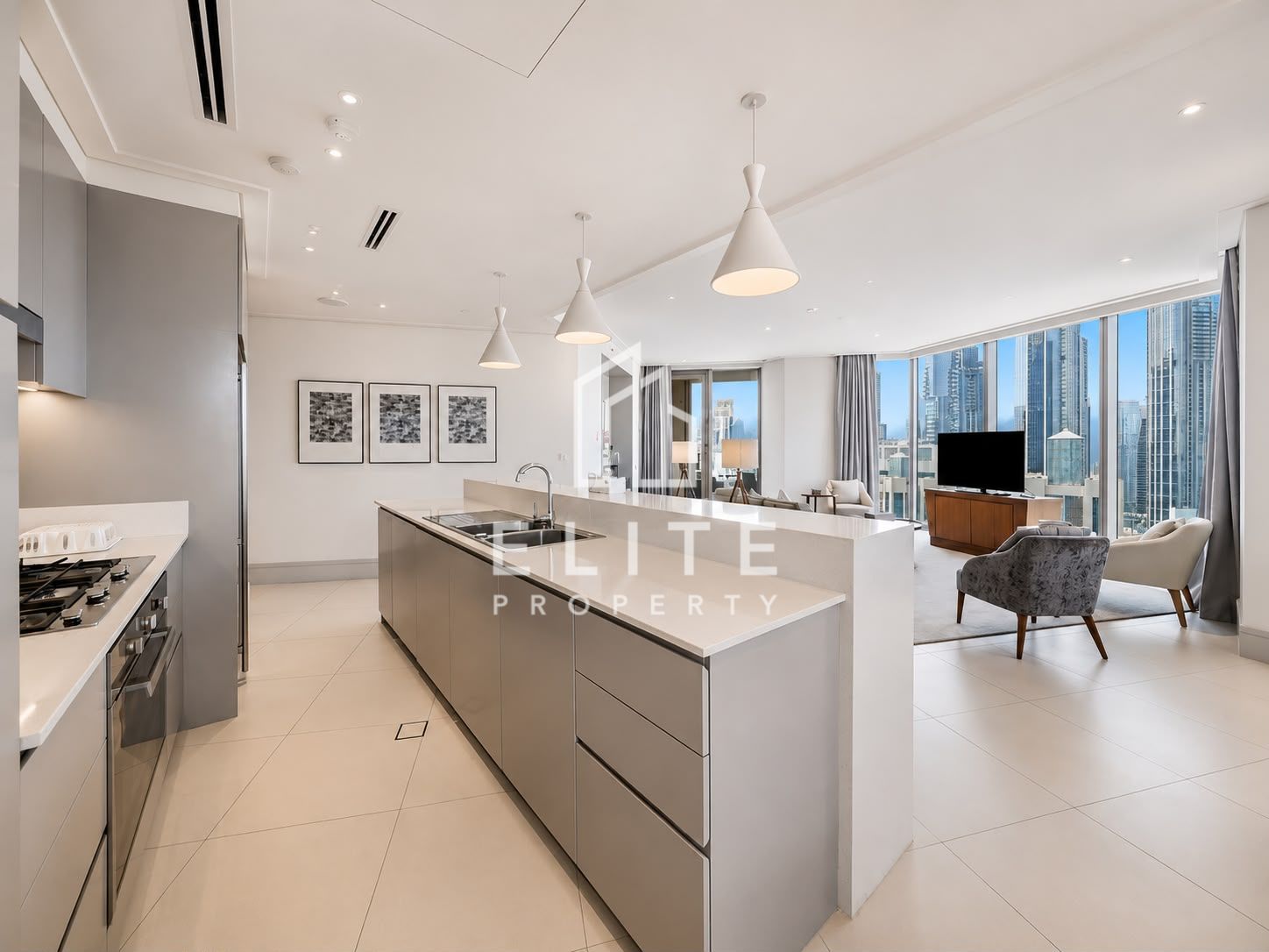 Luxury 3BR + Maid | Burj & Fountain View