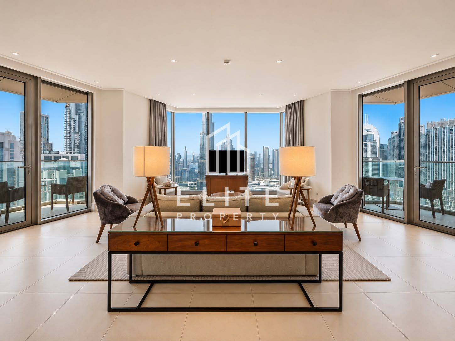 Luxury 3BR + Maid | Burj & Fountain View