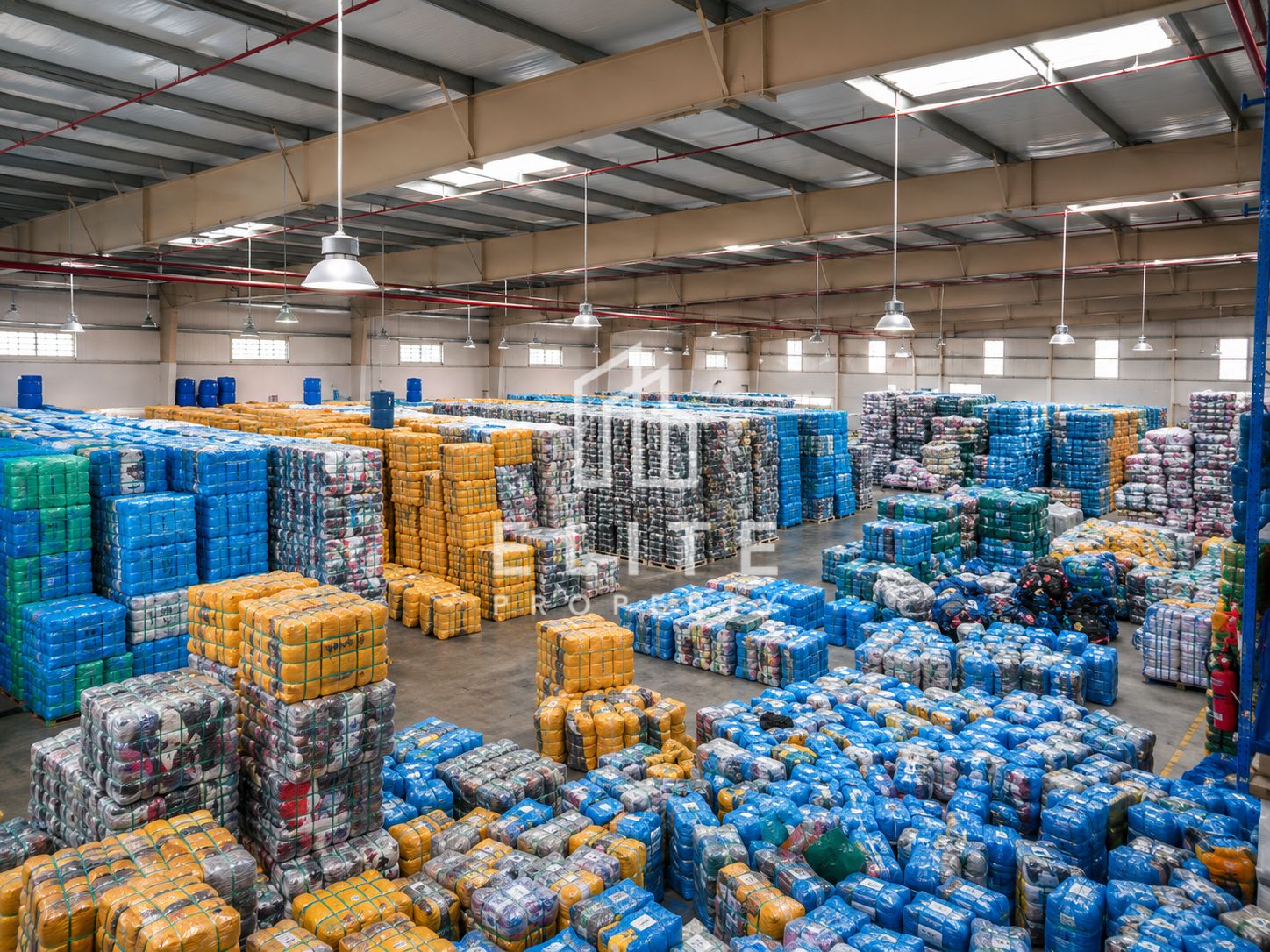 Fully operational 2nd-hand clothing factory for export business model. Selling at AED 28,000,000 or vacant without current business model excl. installed machinery & equipment for sale at AED 25,000,000 for different business models.