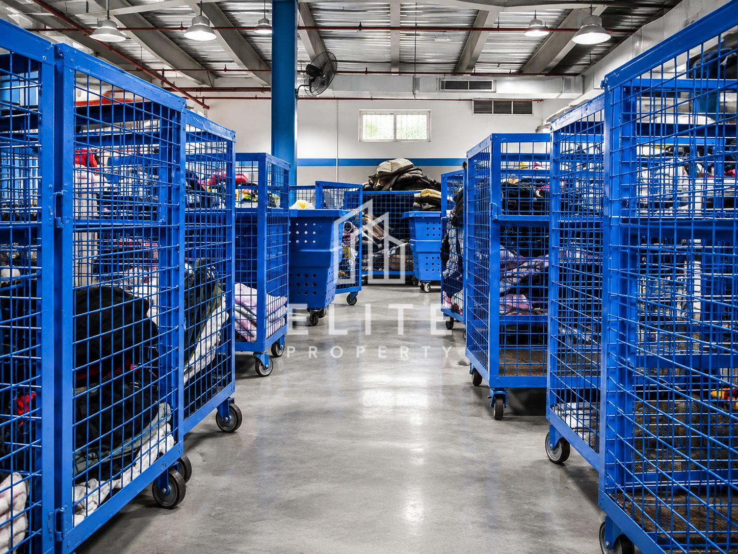 Fully operational 2nd-hand clothing factory for export business model. Selling at AED 28,000,000 or vacant without current business model excl. installed machinery & equipment for sale at AED 25,000,000 for different business models.