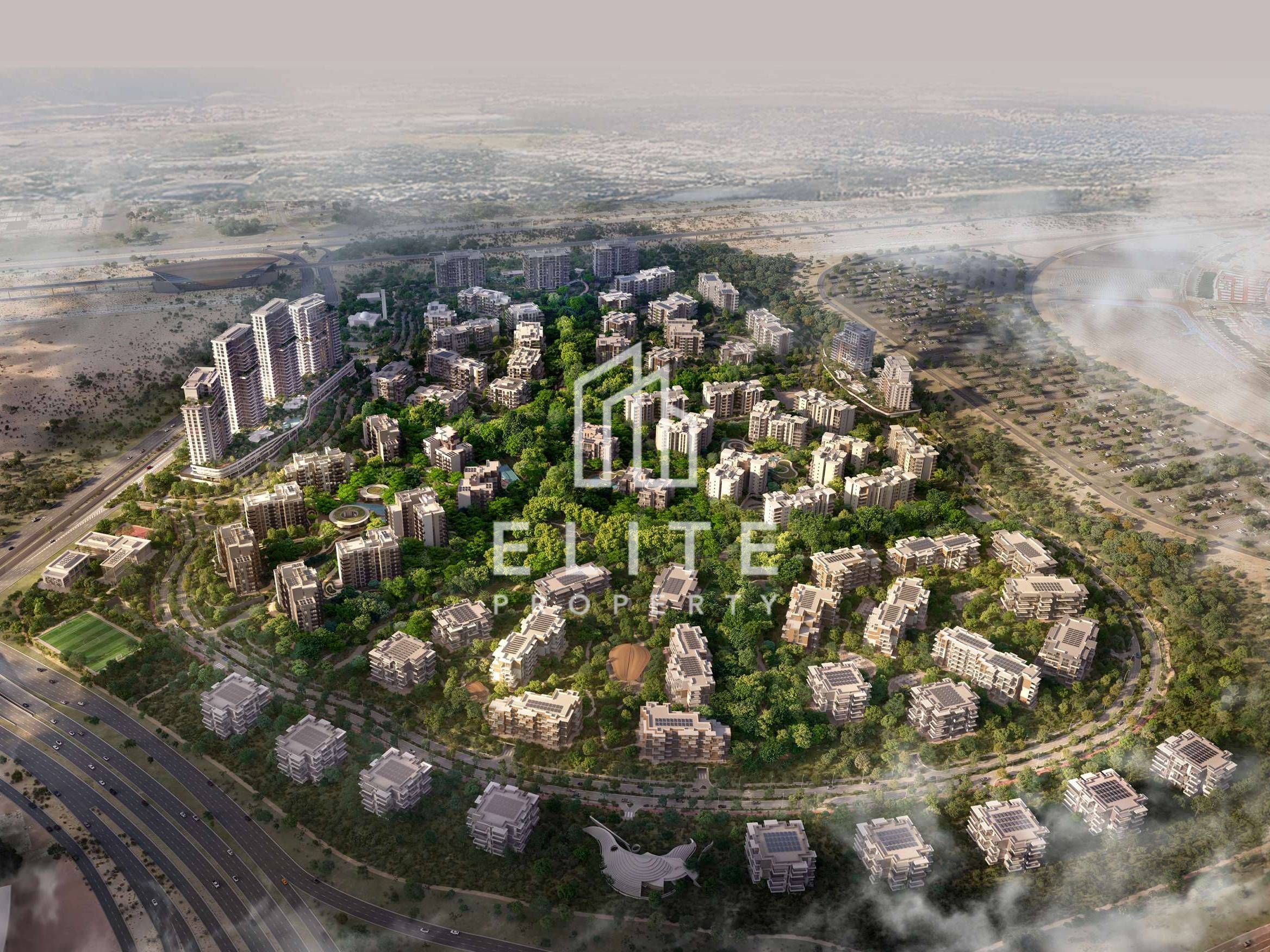 2-Bedroom Apartment in Distrikt 1, Ghaf Woods