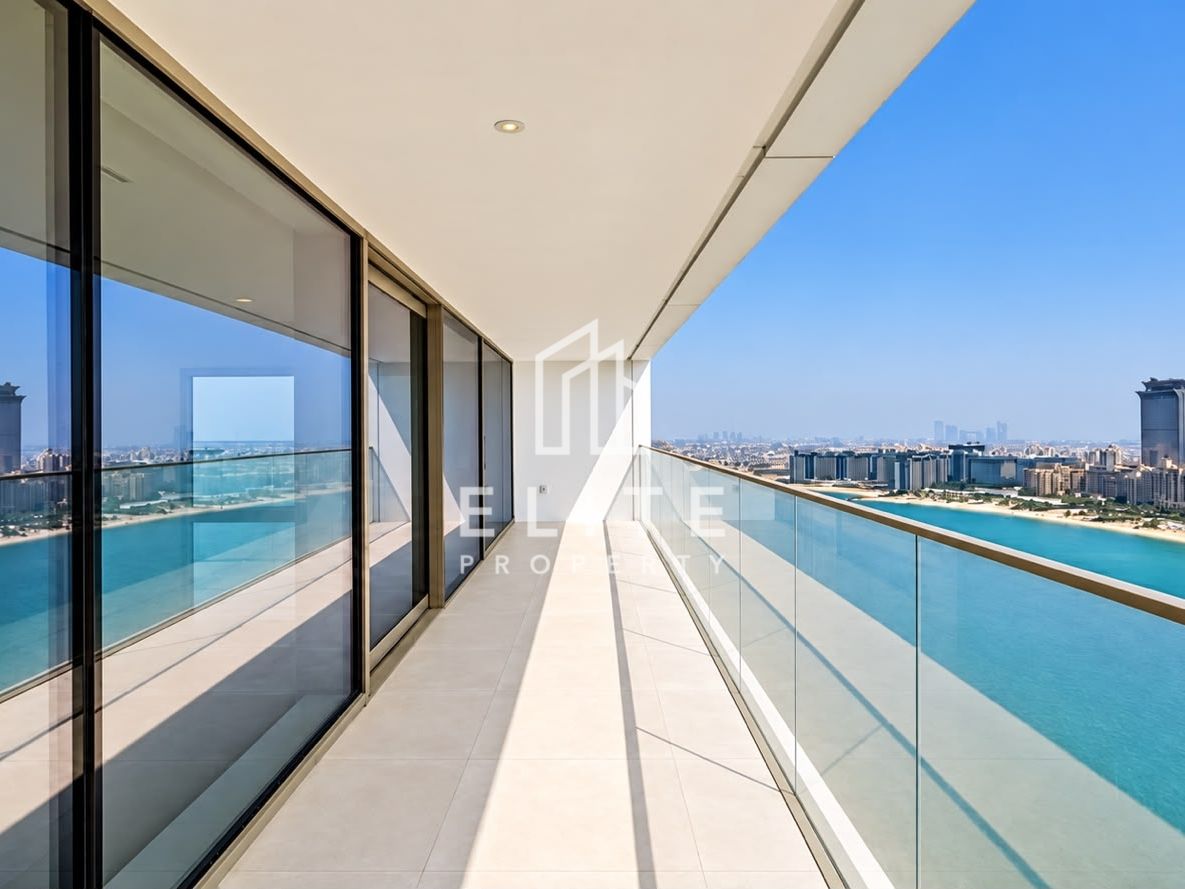 Spacious 3 Bed + Maids | Unfurnished | Palm View