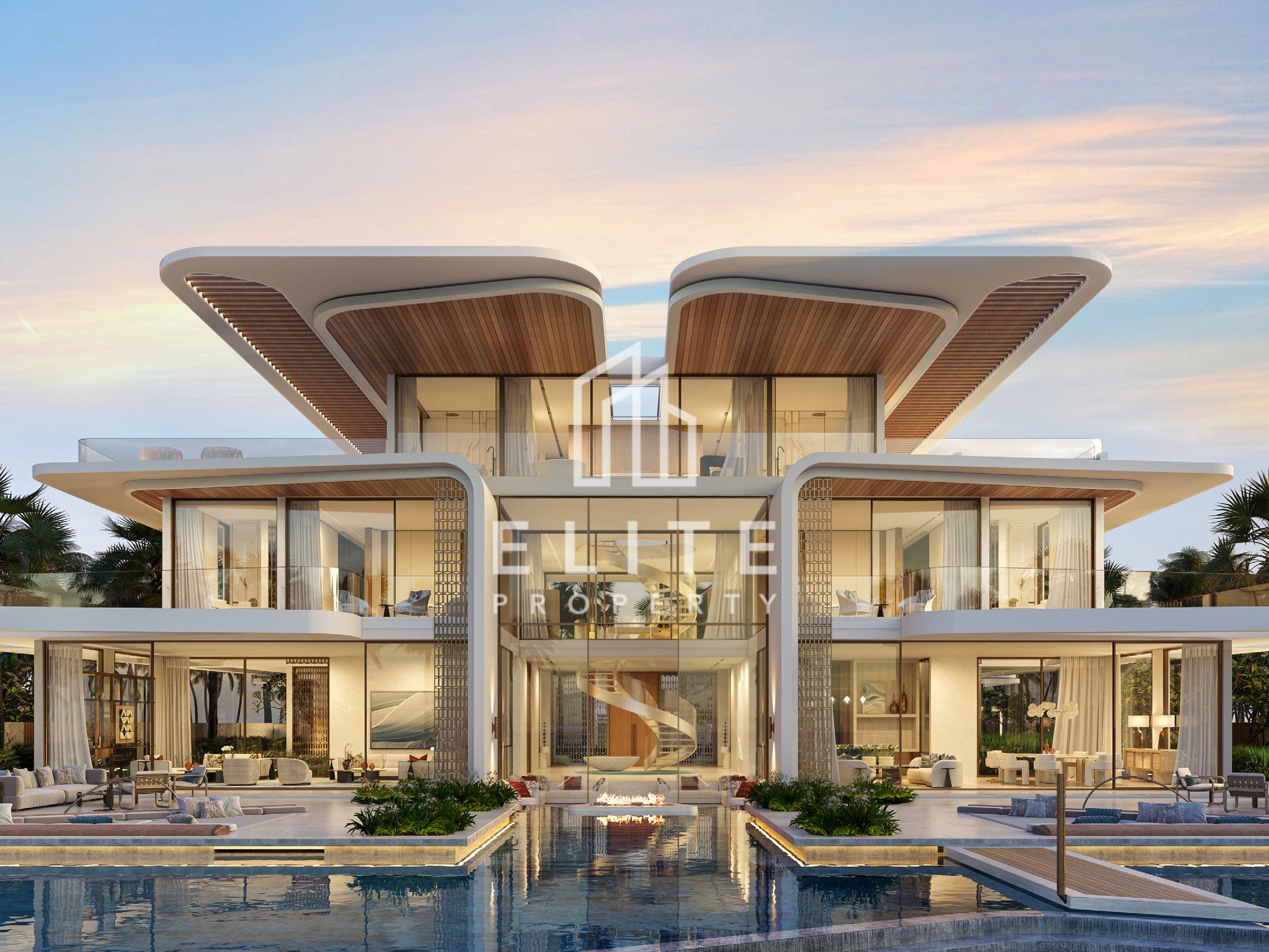 Ultra-Luxury 7BR Villa with Private Yacht Dock