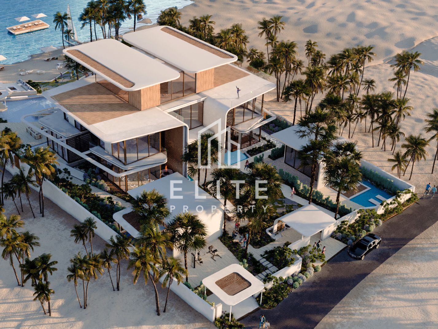 Ultra-Luxury 7BR Villa with Private Yacht Dock