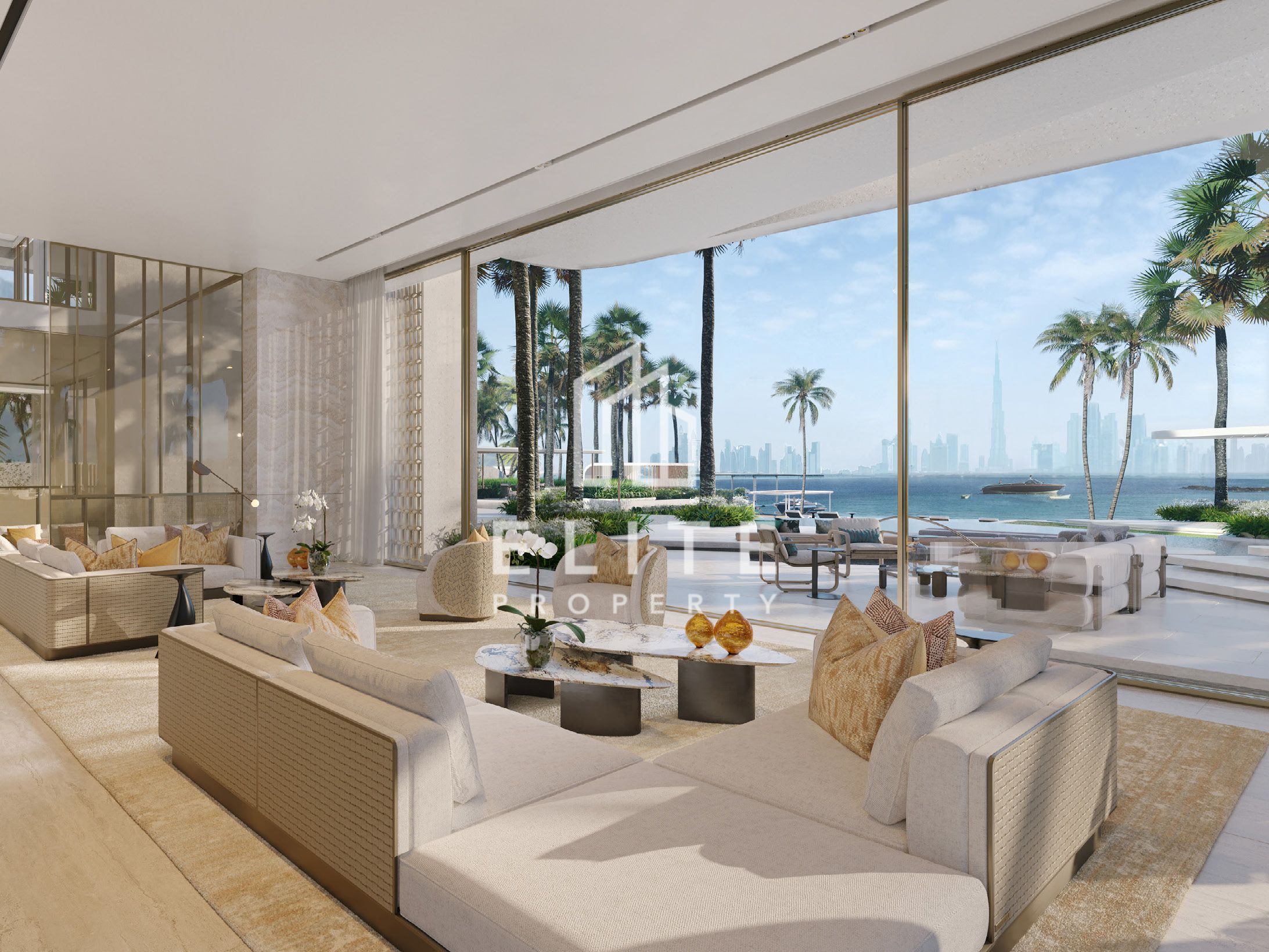 Ultra-Luxury 7BR Villa with Private Yacht Dock