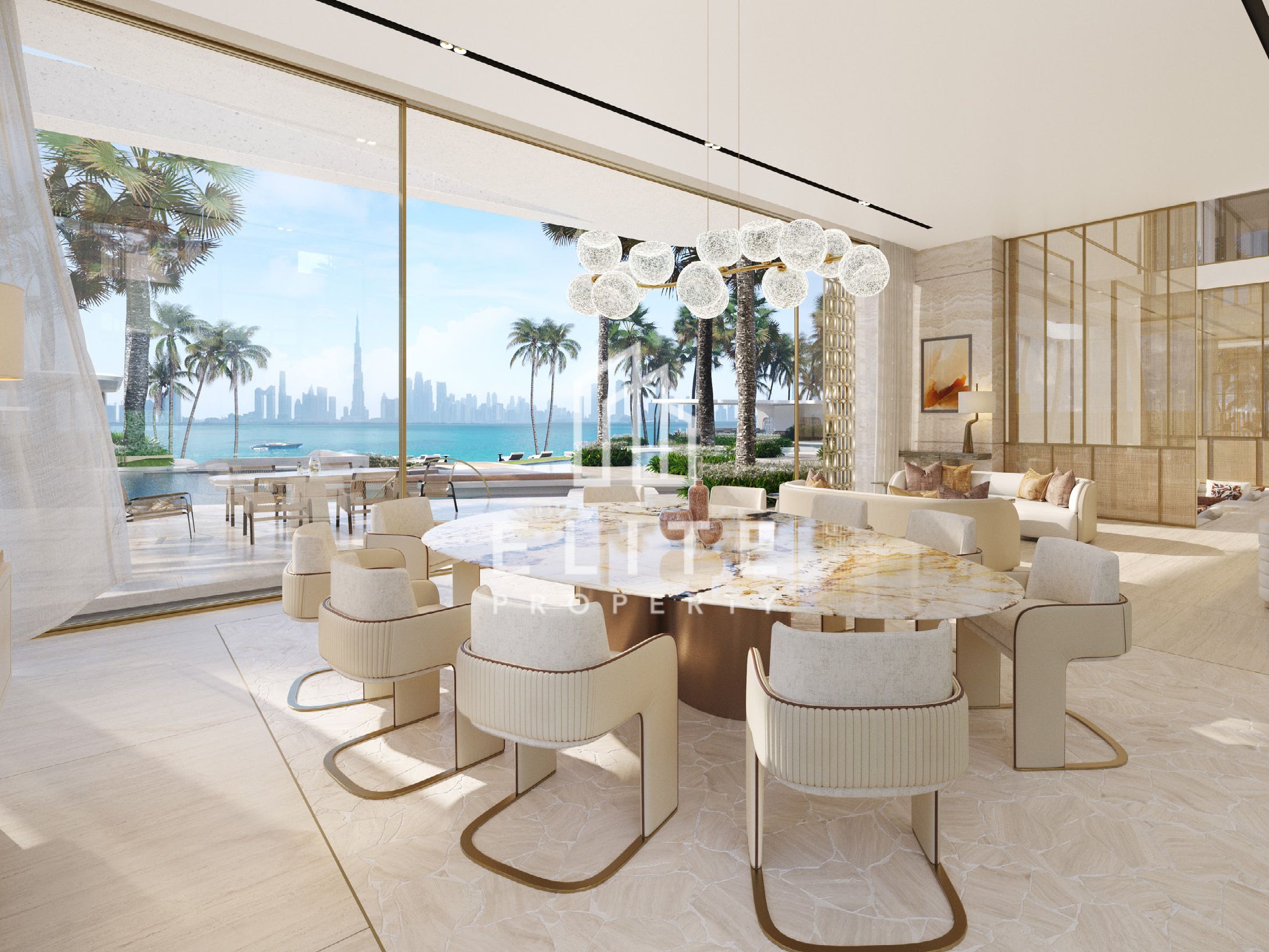 Ultra-Luxury 7BR Villa with Private Yacht Dock