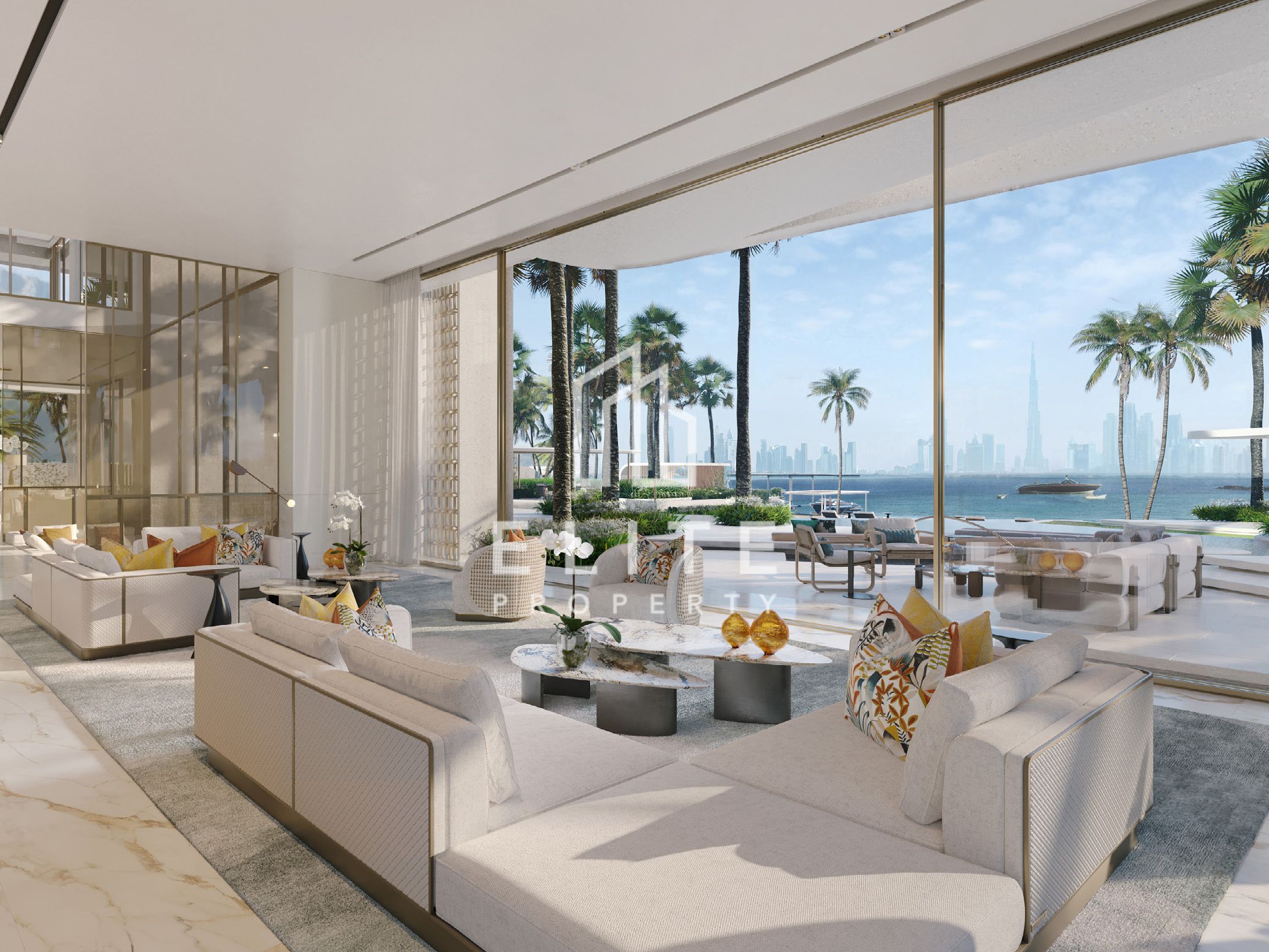 Ultra-Luxury 7BR Villa with Private Yacht Dock
