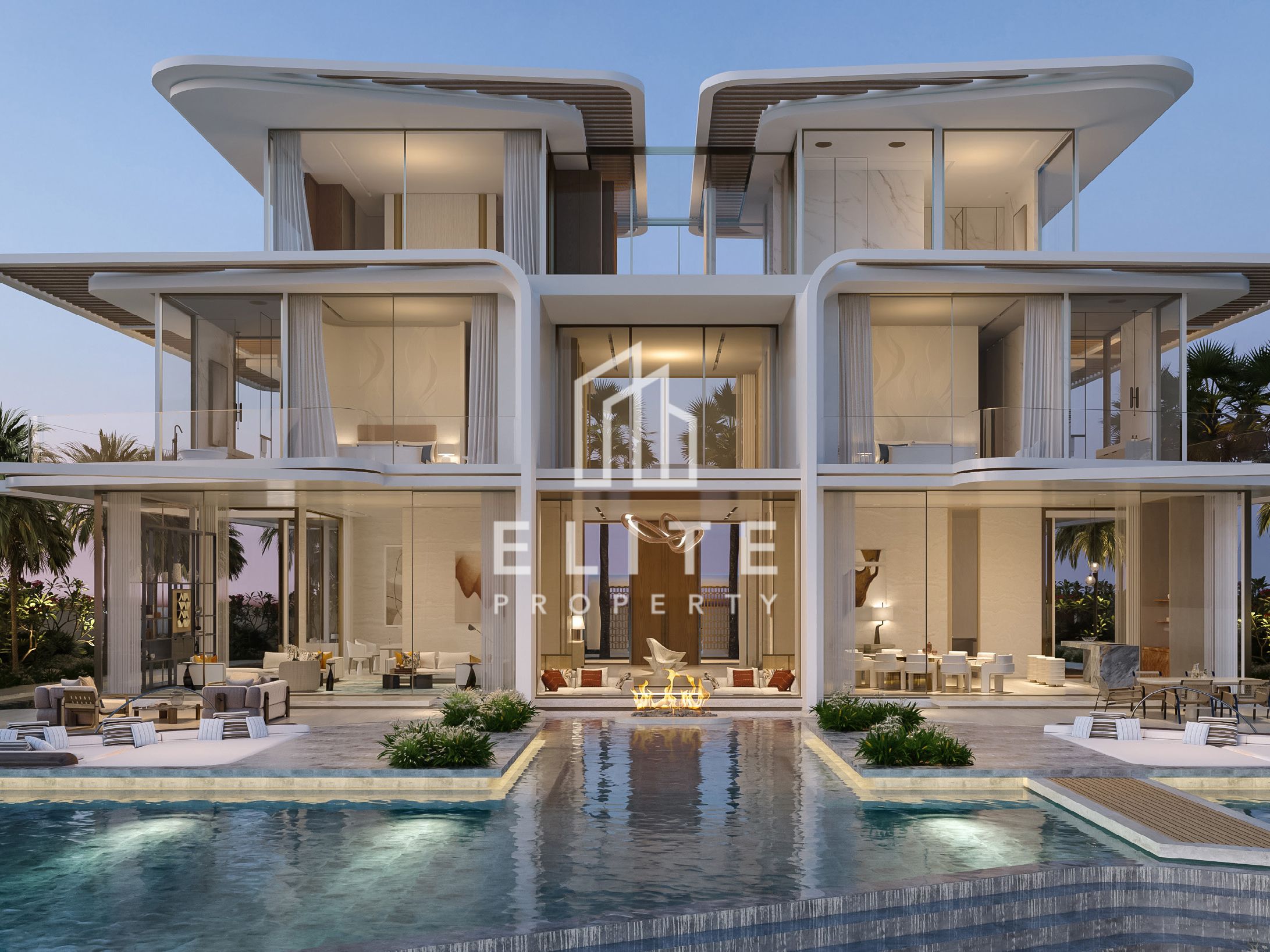 Ultra-Luxury 7BR Villa with Private Yacht Dock