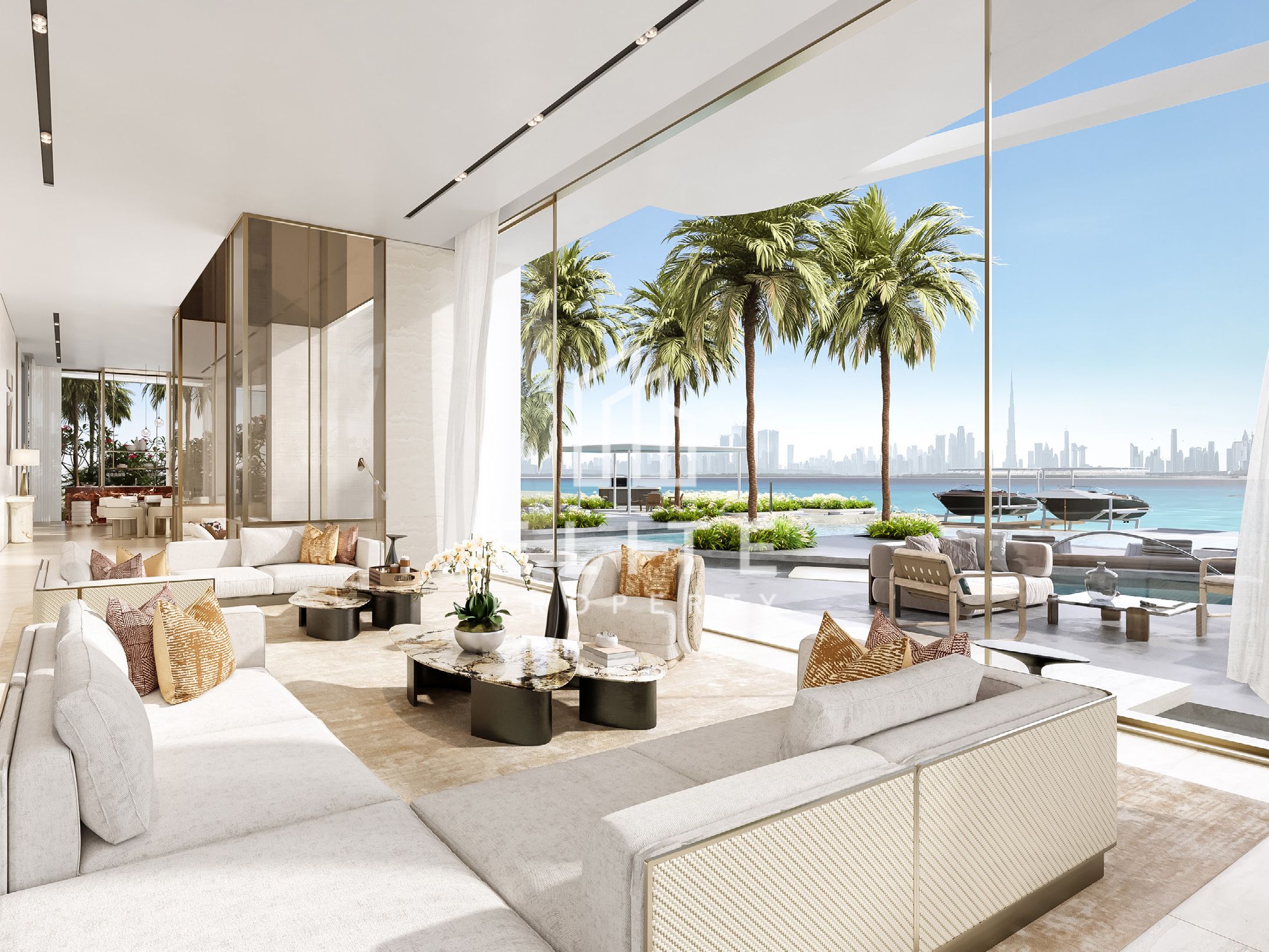 Ultra-Luxury 7BR Villa with Private Yacht Dock