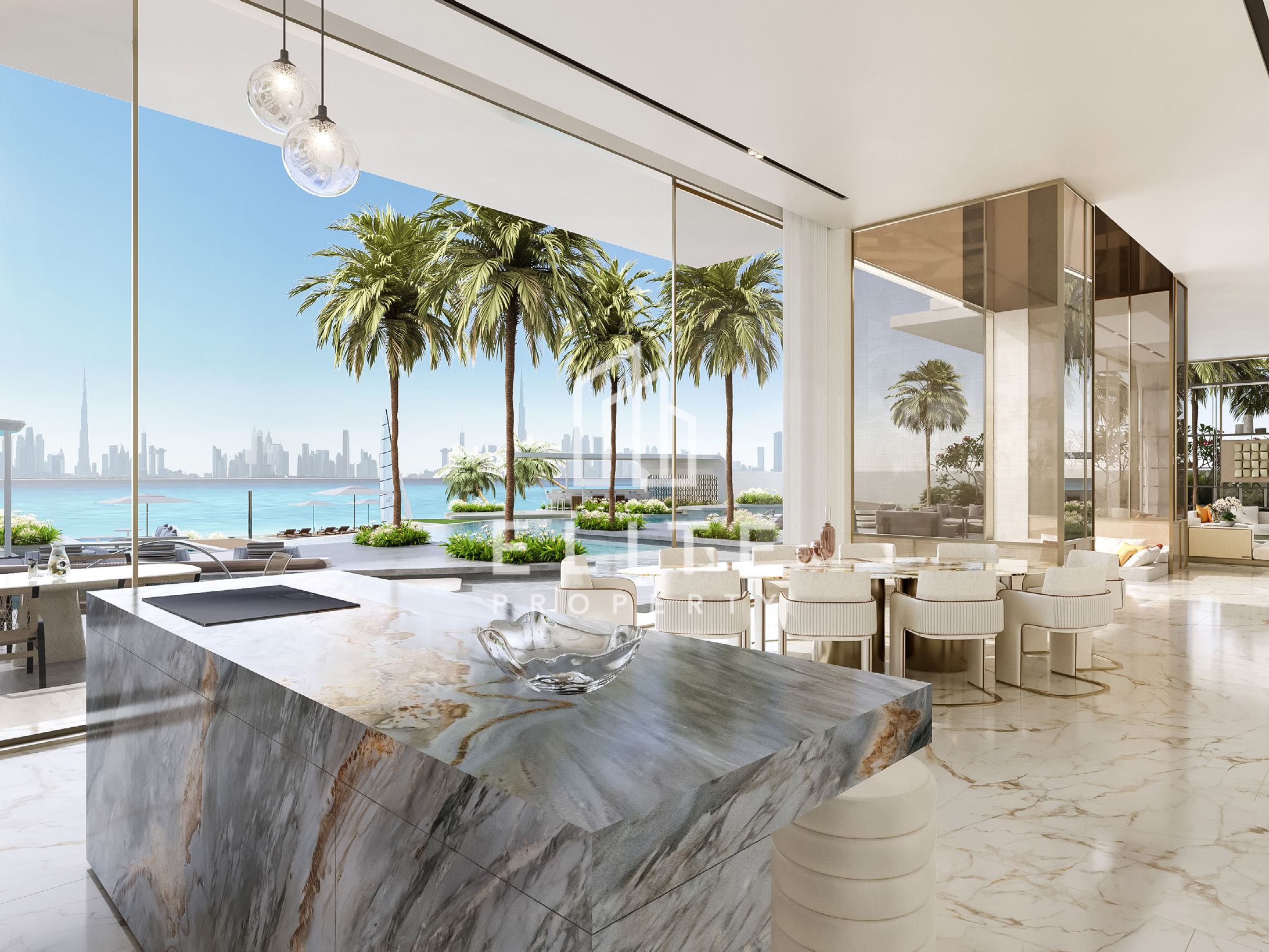 Ultra-Luxury 7BR Villa with Private Yacht Dock