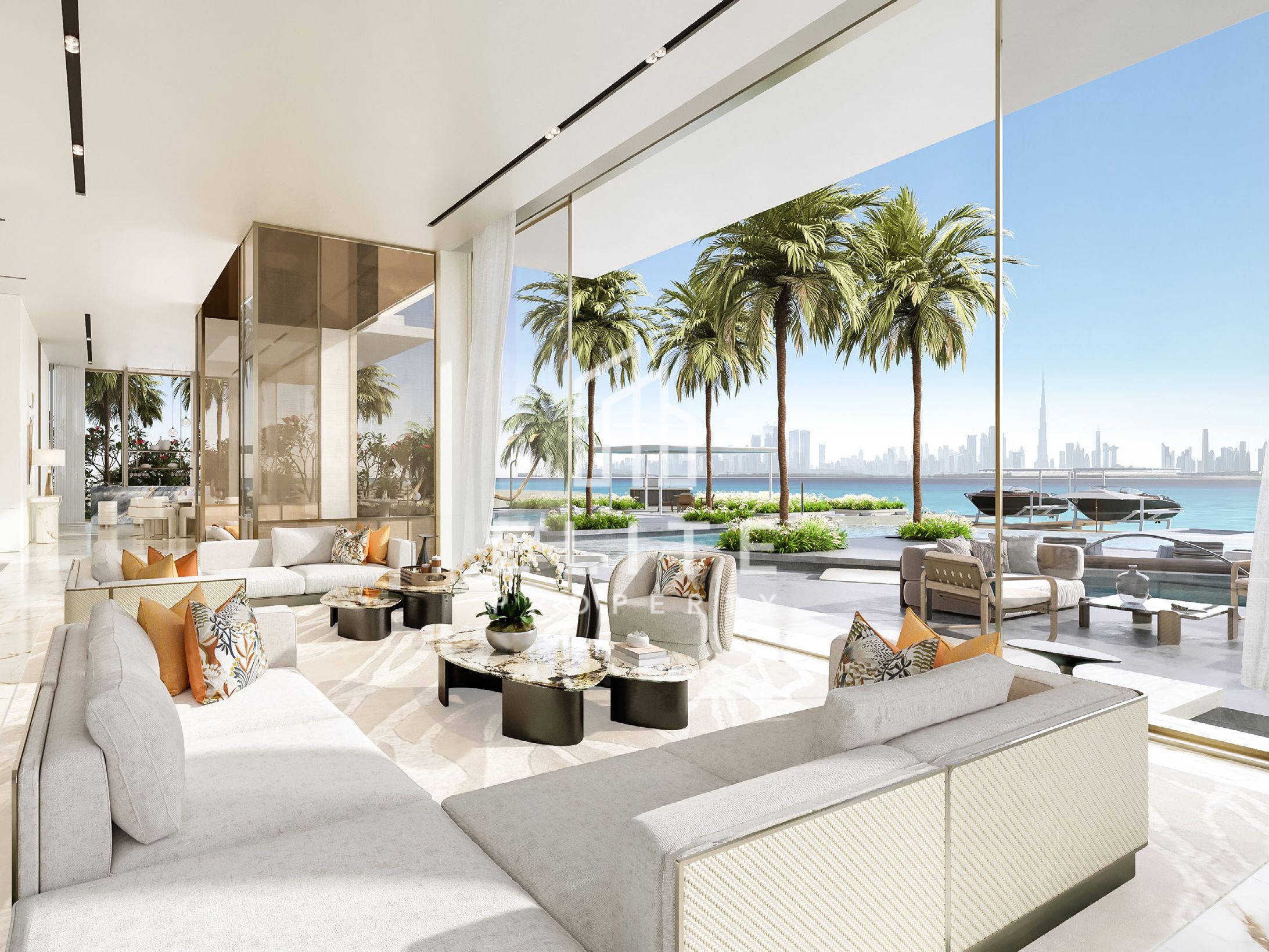 Ultra-Luxury 7BR Villa with Private Yacht Dock