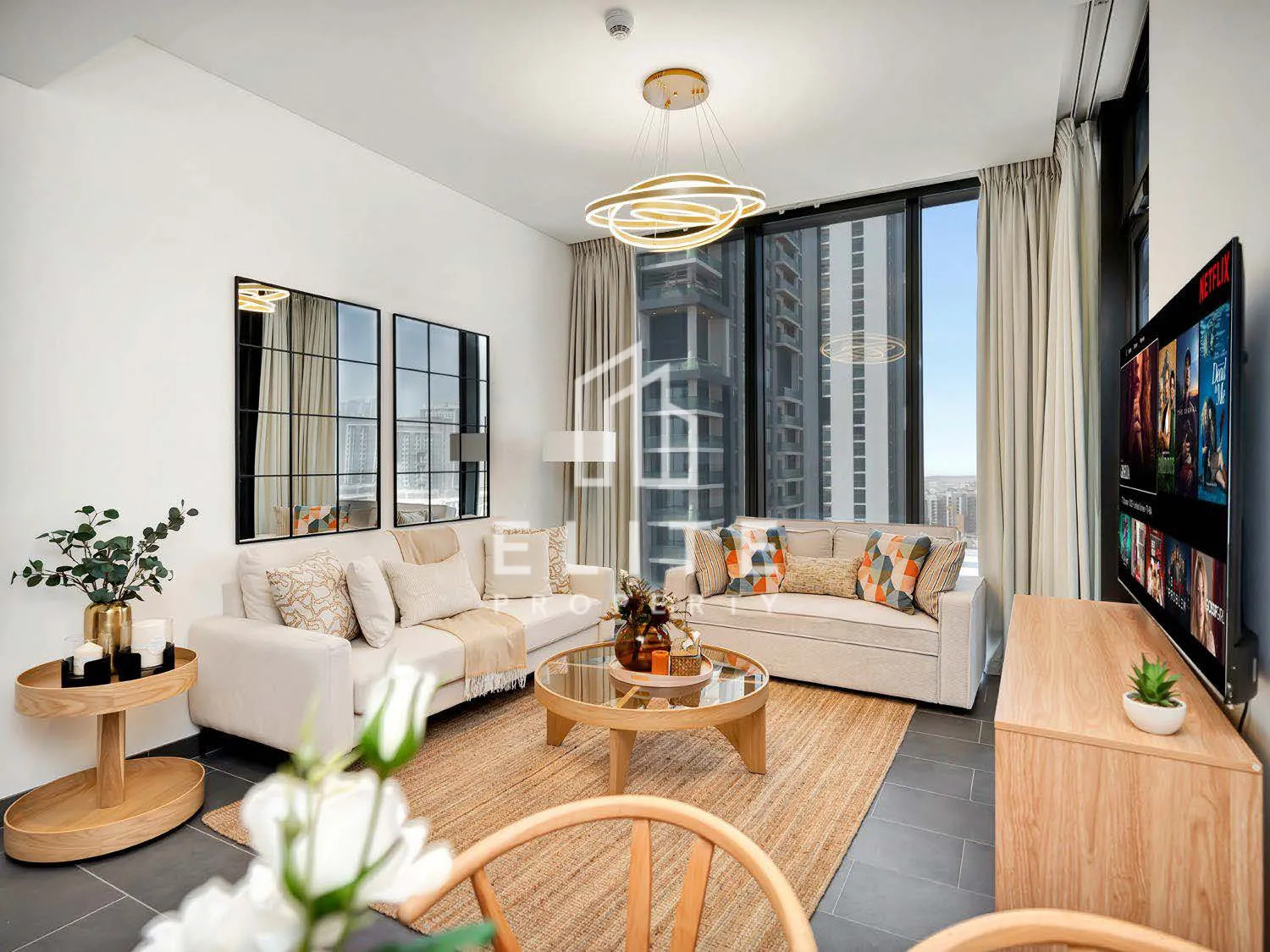 Modern 2BR + Study | Fully Furnished | The Crest C