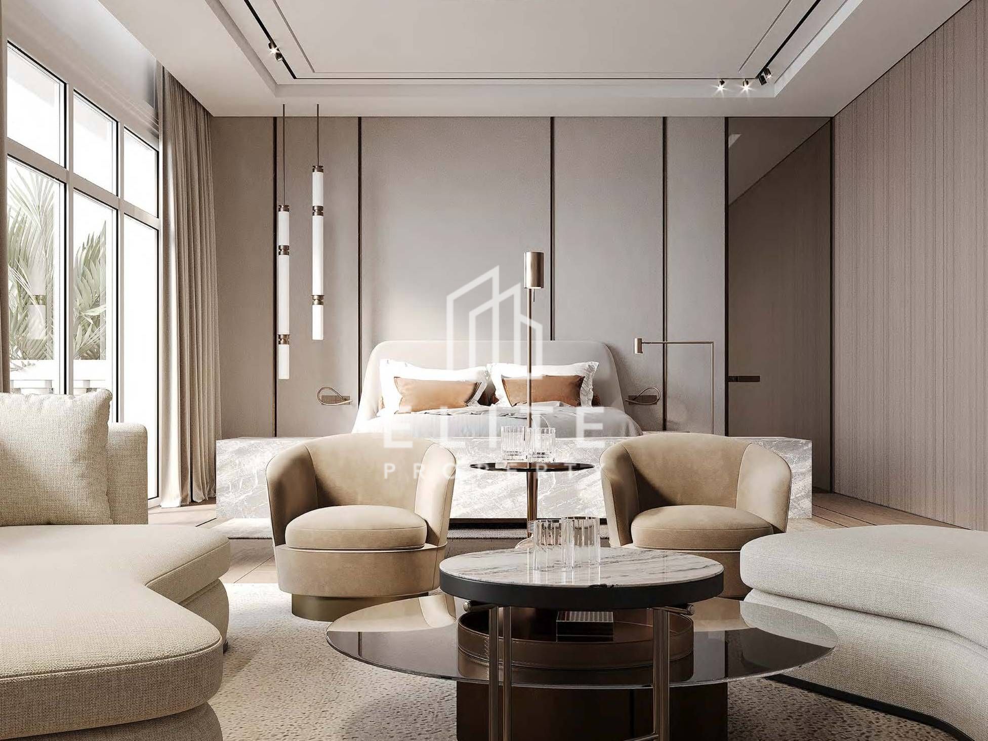 5-Bedroom Penthouse at Raffles The Palm Dubai with Massive Terrace and Private Pool