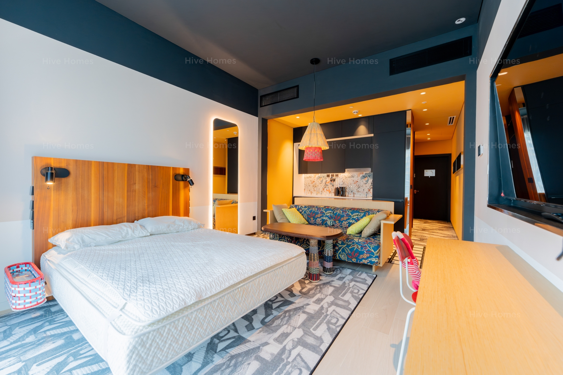 Studio Apartment in Mama Shelter Residences, Business Bay | Hive Homes Dubai