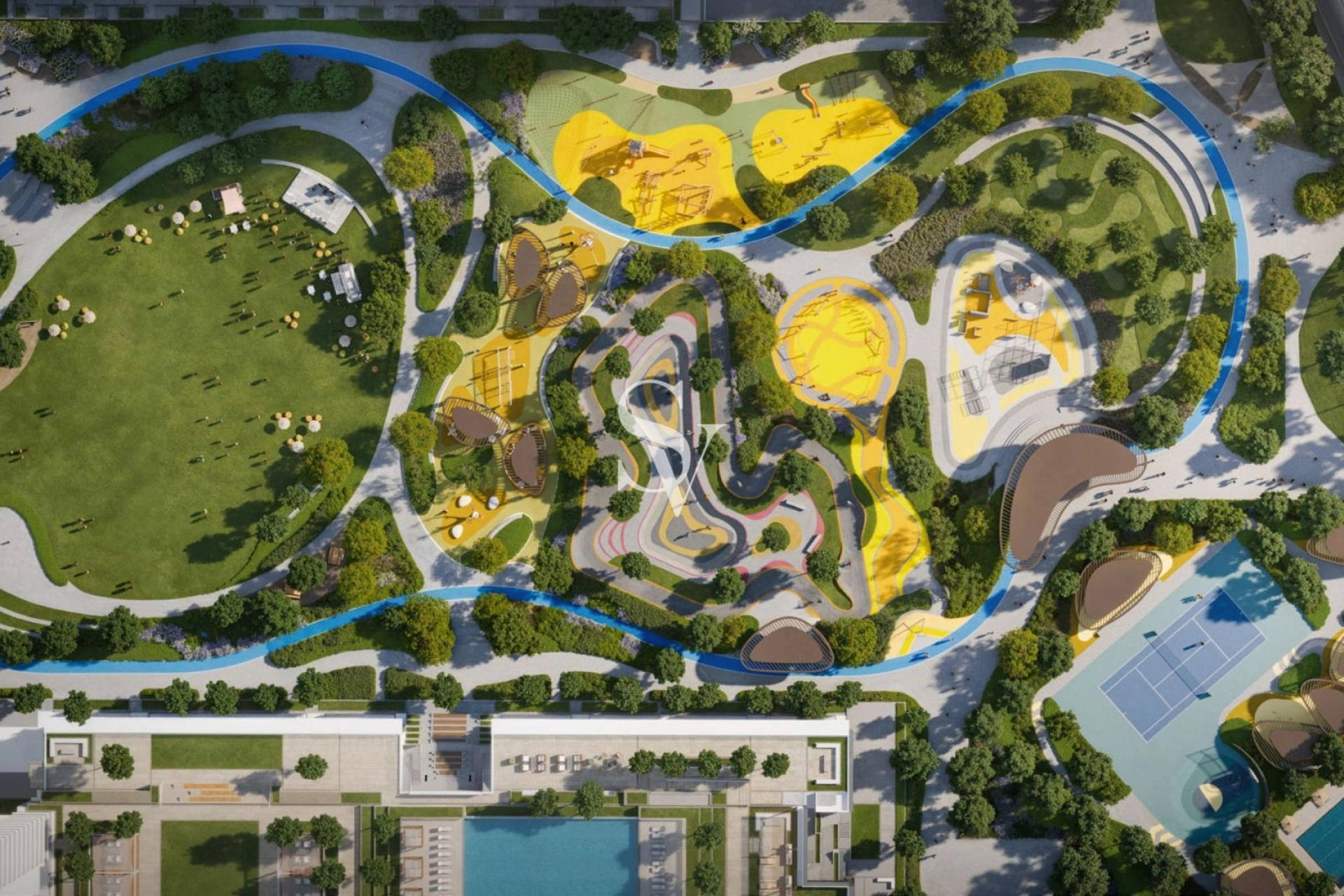 CORNER UNIT-FACING PARKSIDE/ POOL- BIGGEST LAYOUT