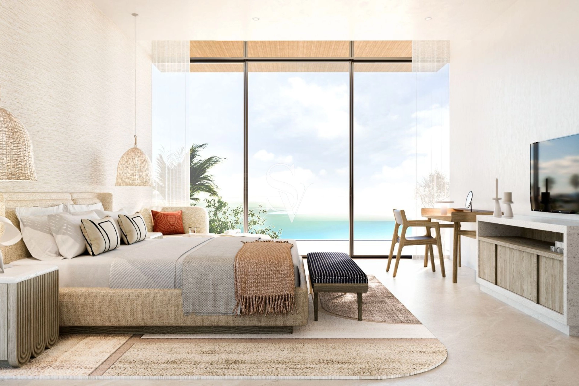 Open Beach and Golf Course View |3Bed | High Floor