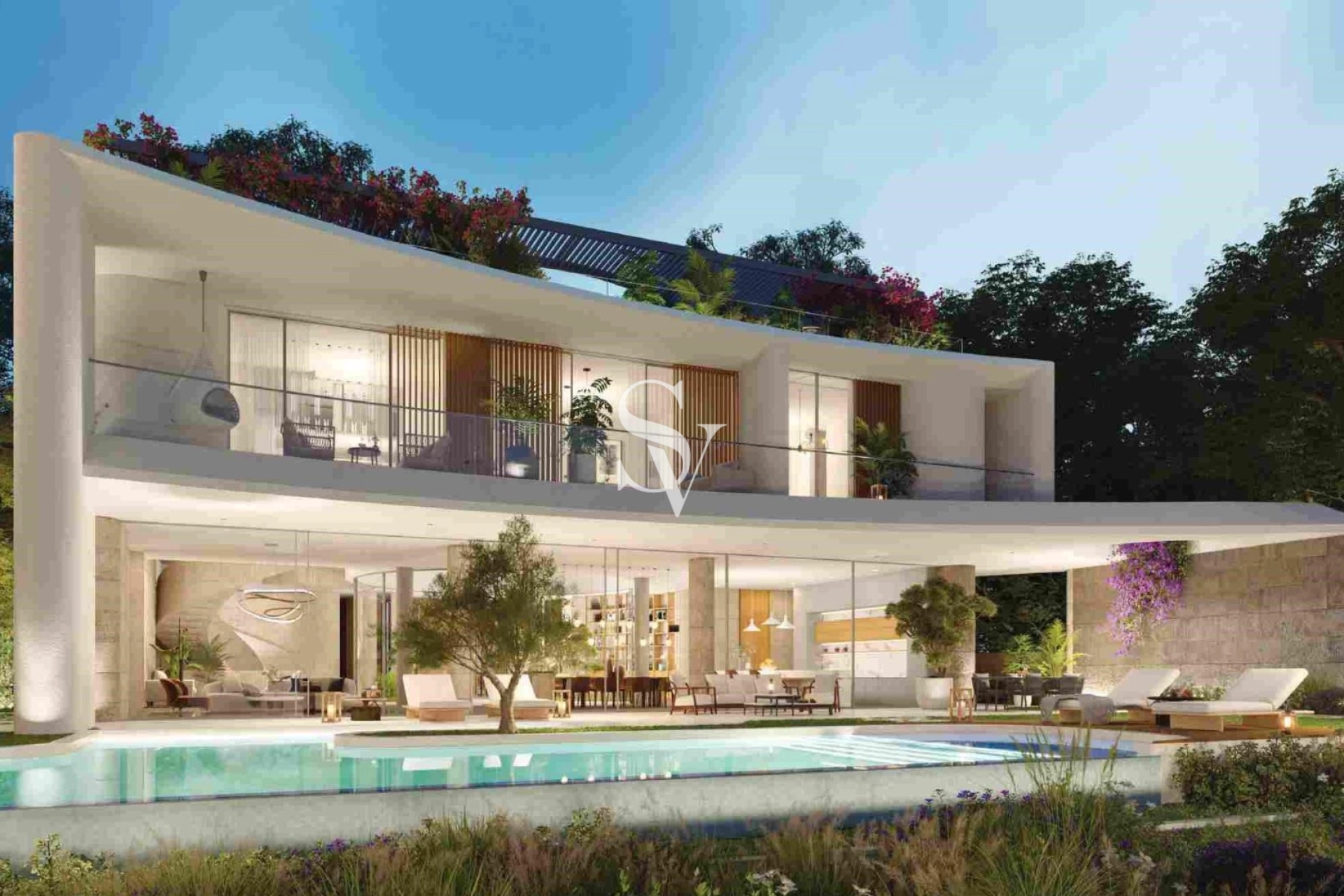 Waterfront Serenity Mansions | First Row on Lagoon