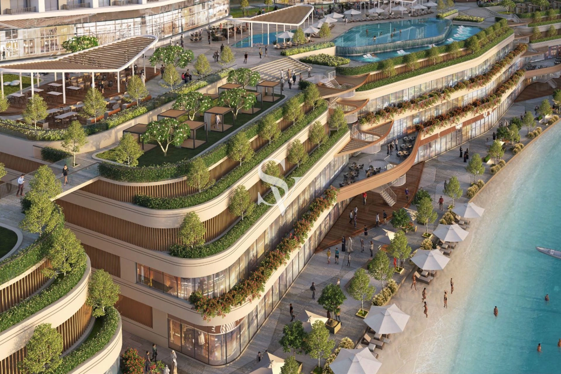 60th FLOOR | 1BR+STUDY | LAGOON VIEW | OP