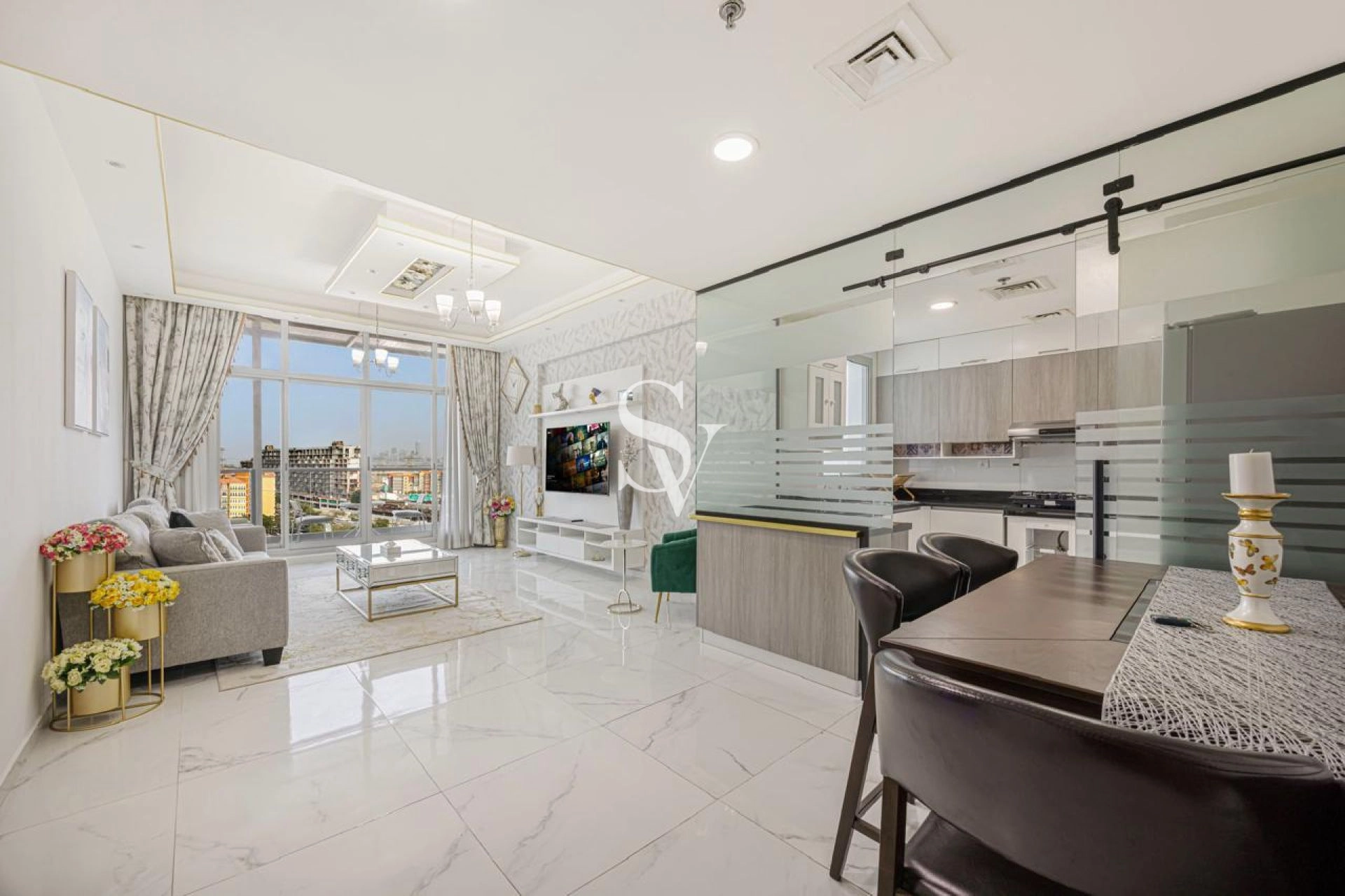 Skyline View | Furnished 2BR+Maid | High Floor