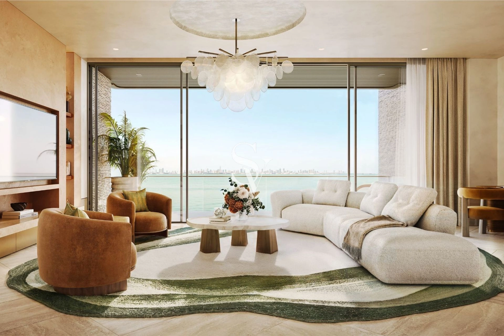 Seafront Terrace | Half Floor 5 BR | La Mer Luxury