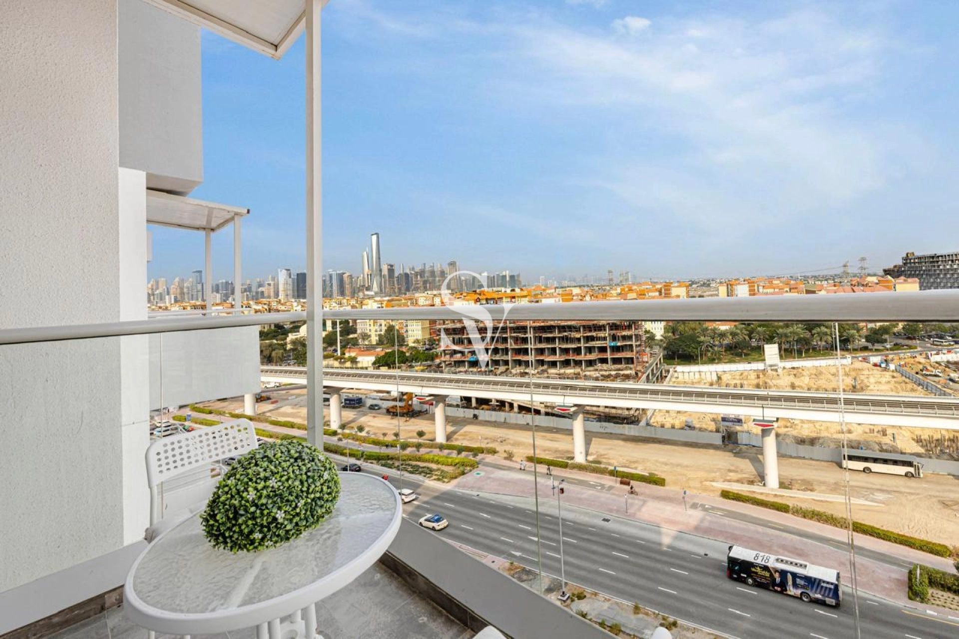 Skyline View | Furnished 2BR+Maid | High Floor