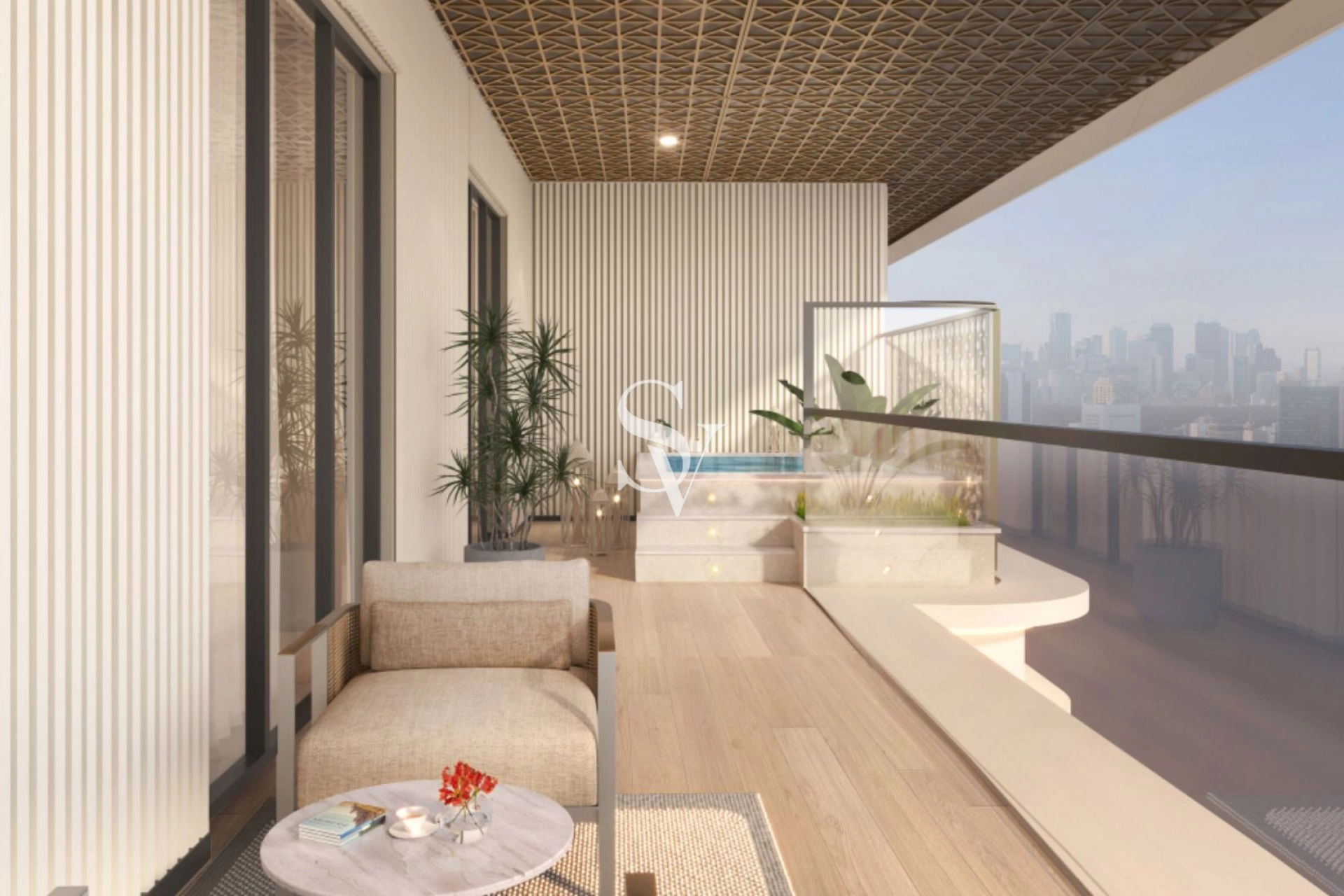 Study | Furnished | Garden View | High Floor