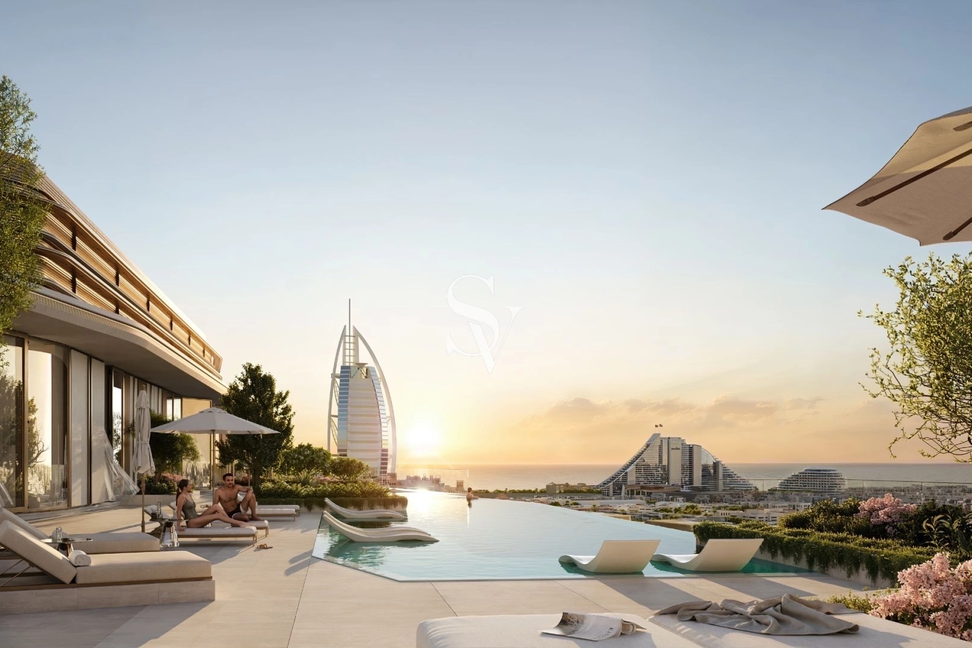 Burj Al Arab View | Most Luxurious 1 BR | Freehold