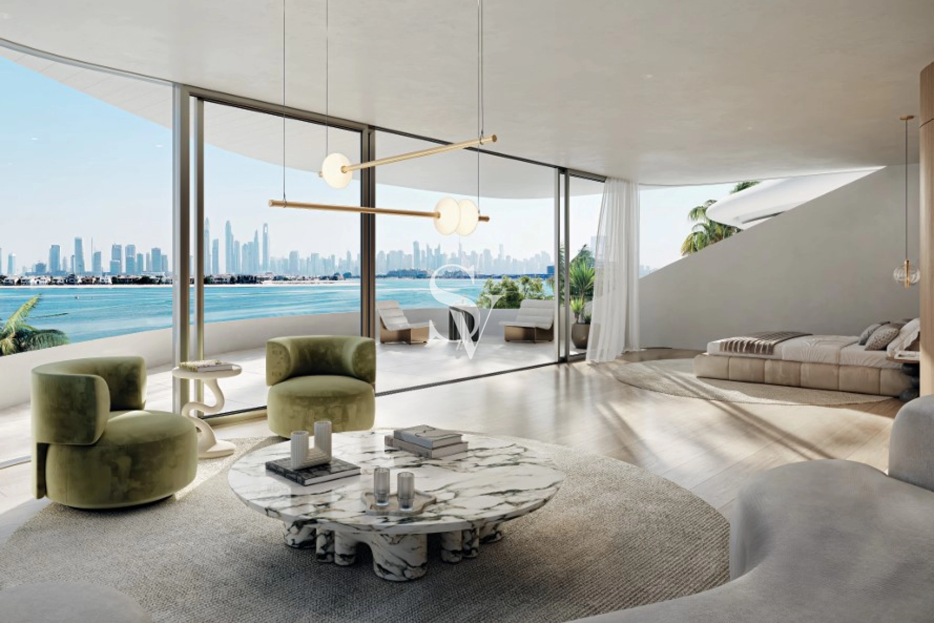 1BR at the Tip of Palm| Sea View |Community Expert