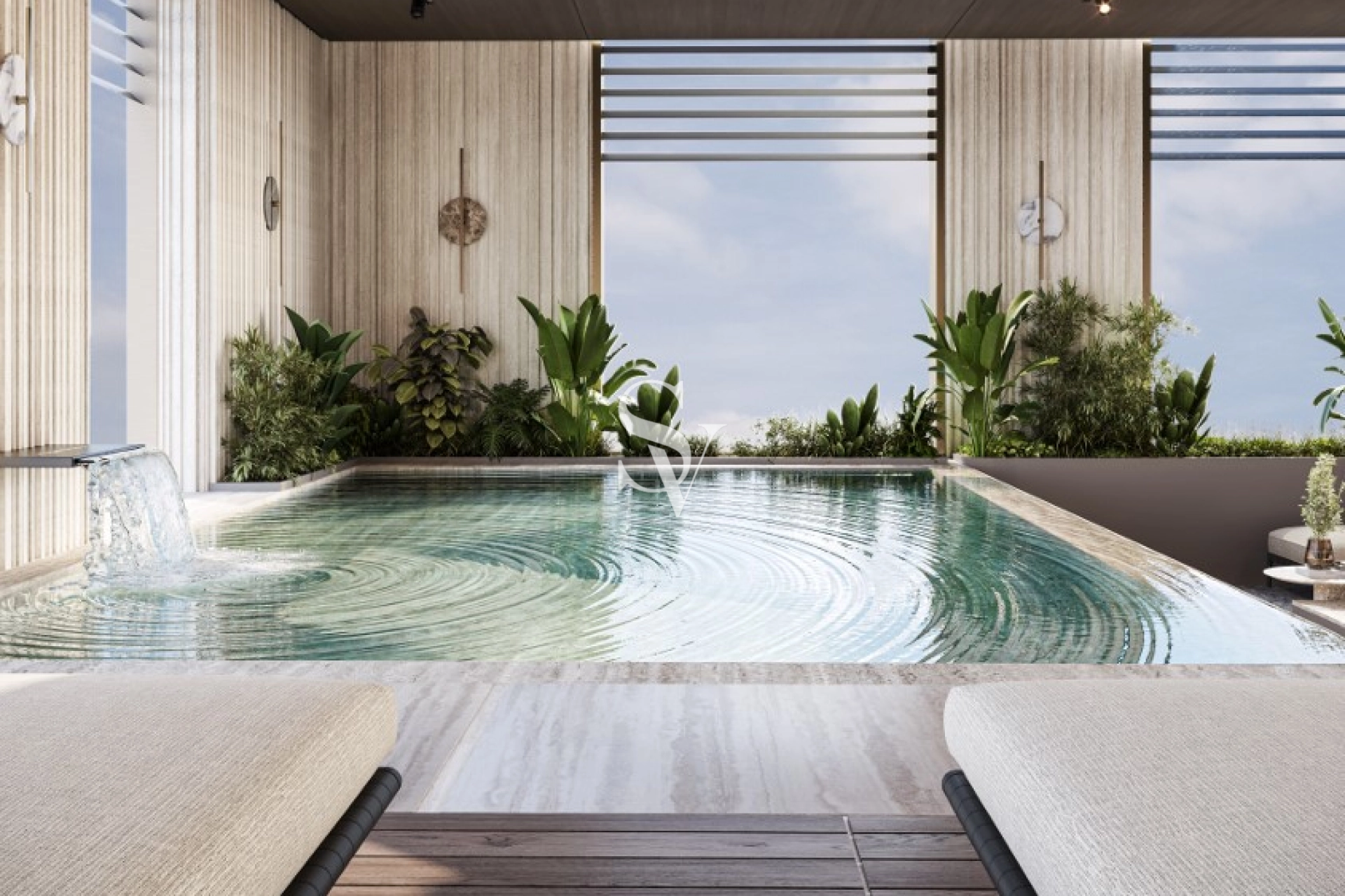 FRANK MULLER DUPLEX SKY MANSION + POOL / PALM VIEW