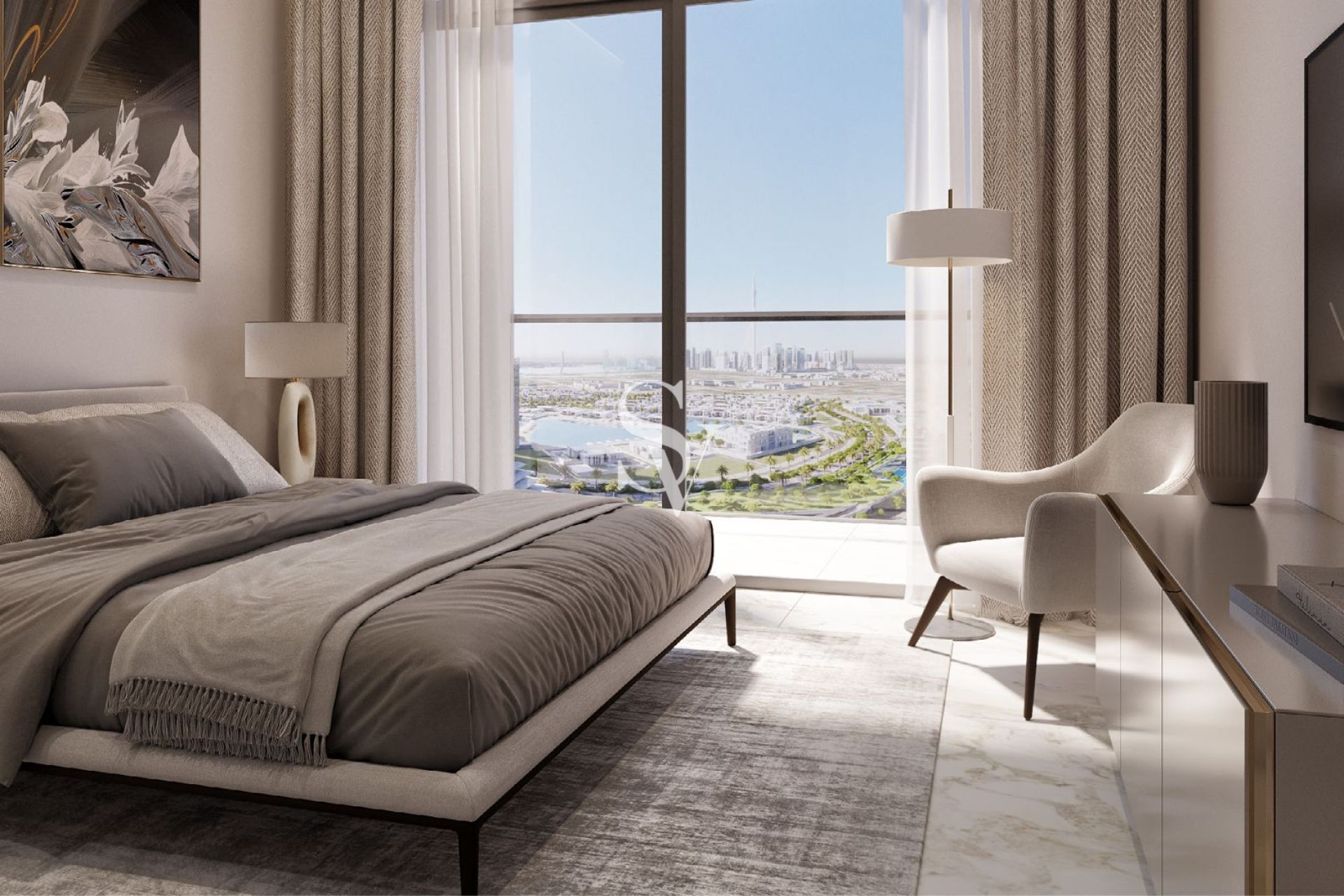 60th FLOOR | 1BR+STUDY | LAGOON VIEW | OP