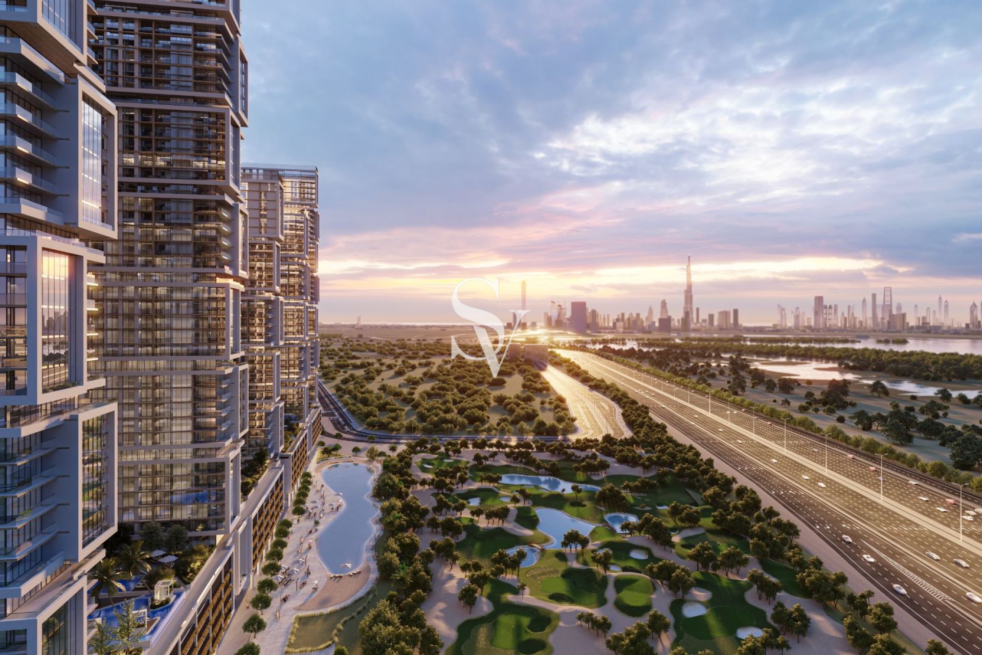HIGH FLOOR CORNER - FULL BURJ VIEW - PRIVATE GOLF