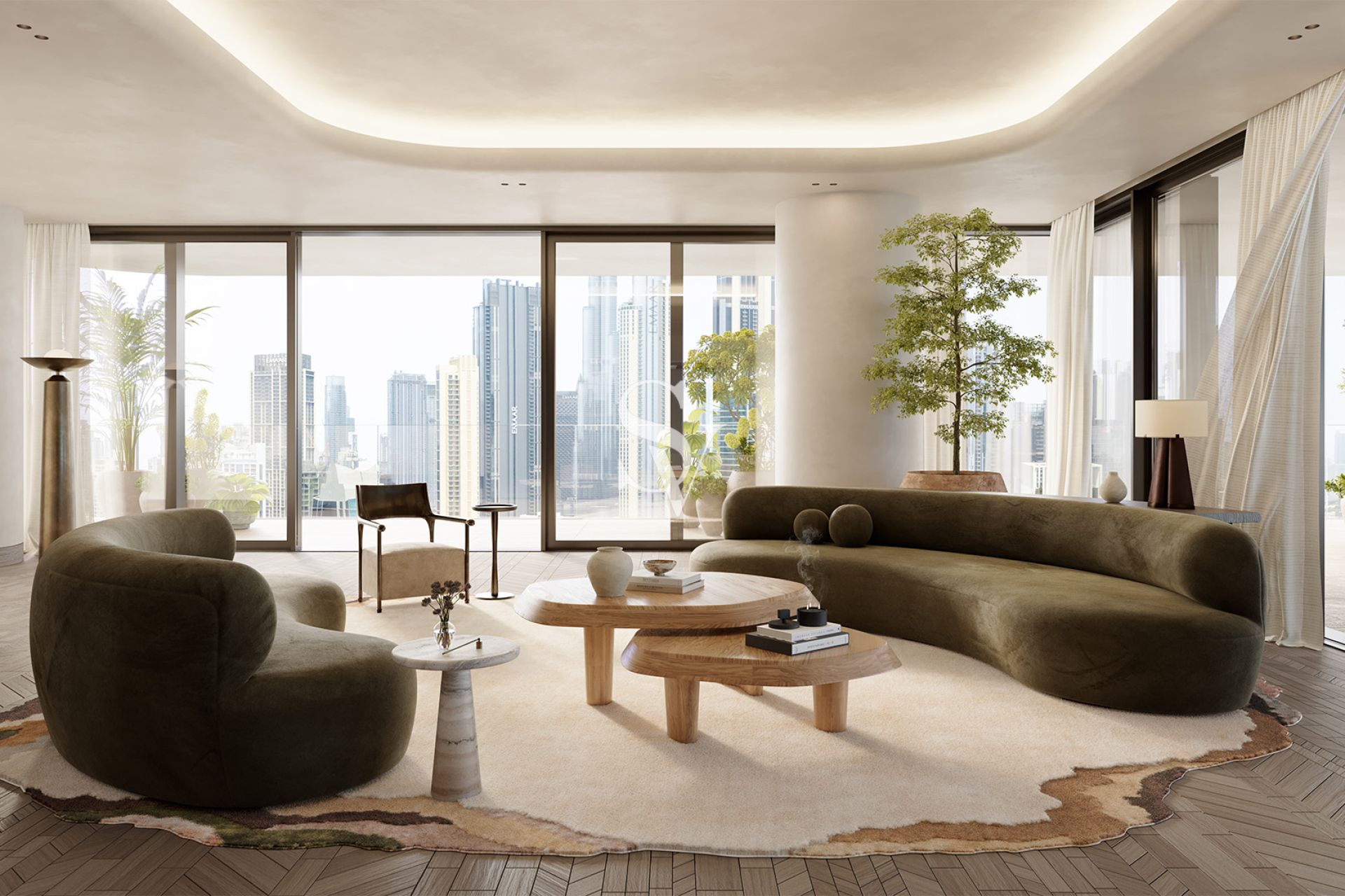 Waterfront 3BR | Burj Khalifa + Marina View