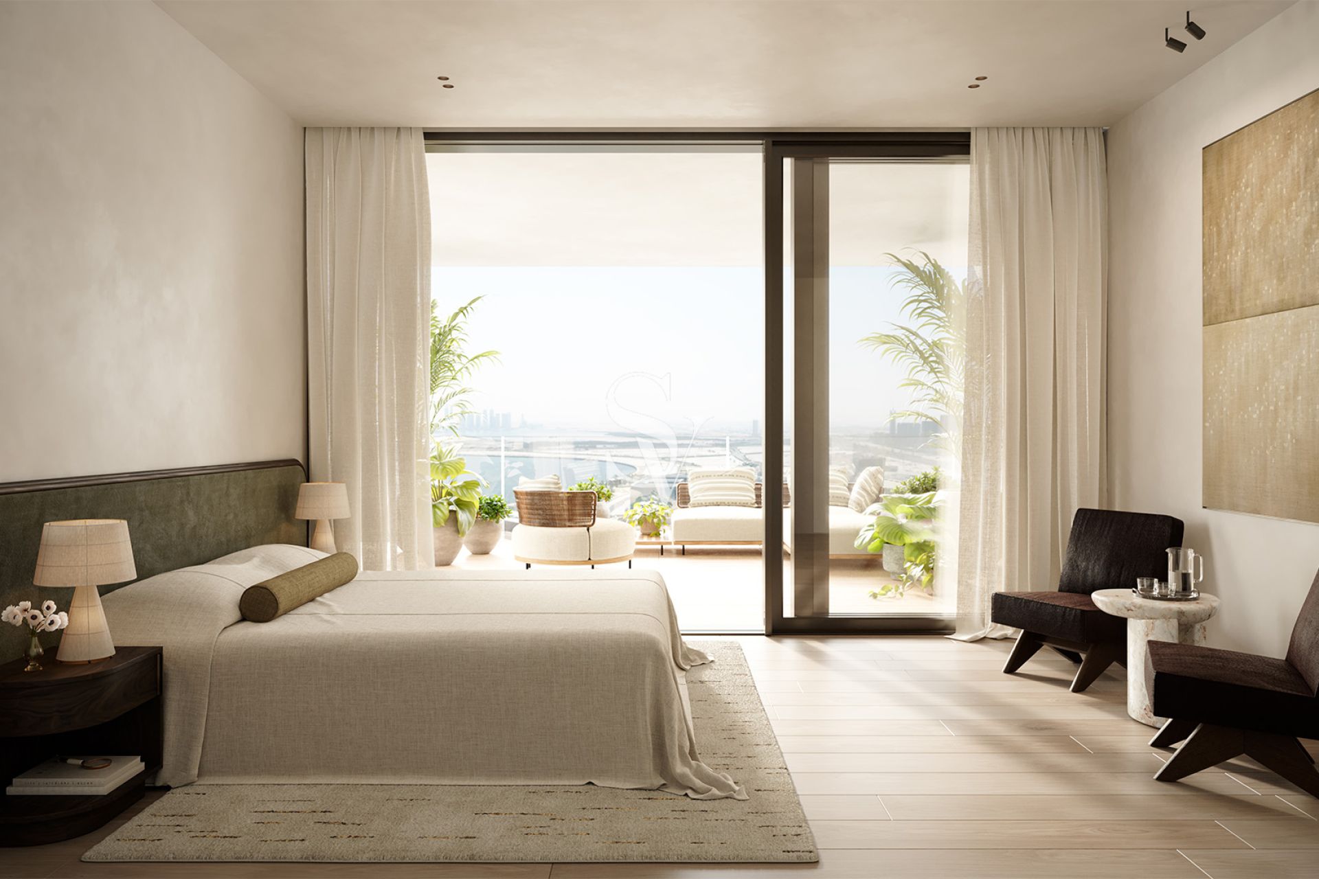 Waterfront 3BR | Burj Khalifa + Marina View