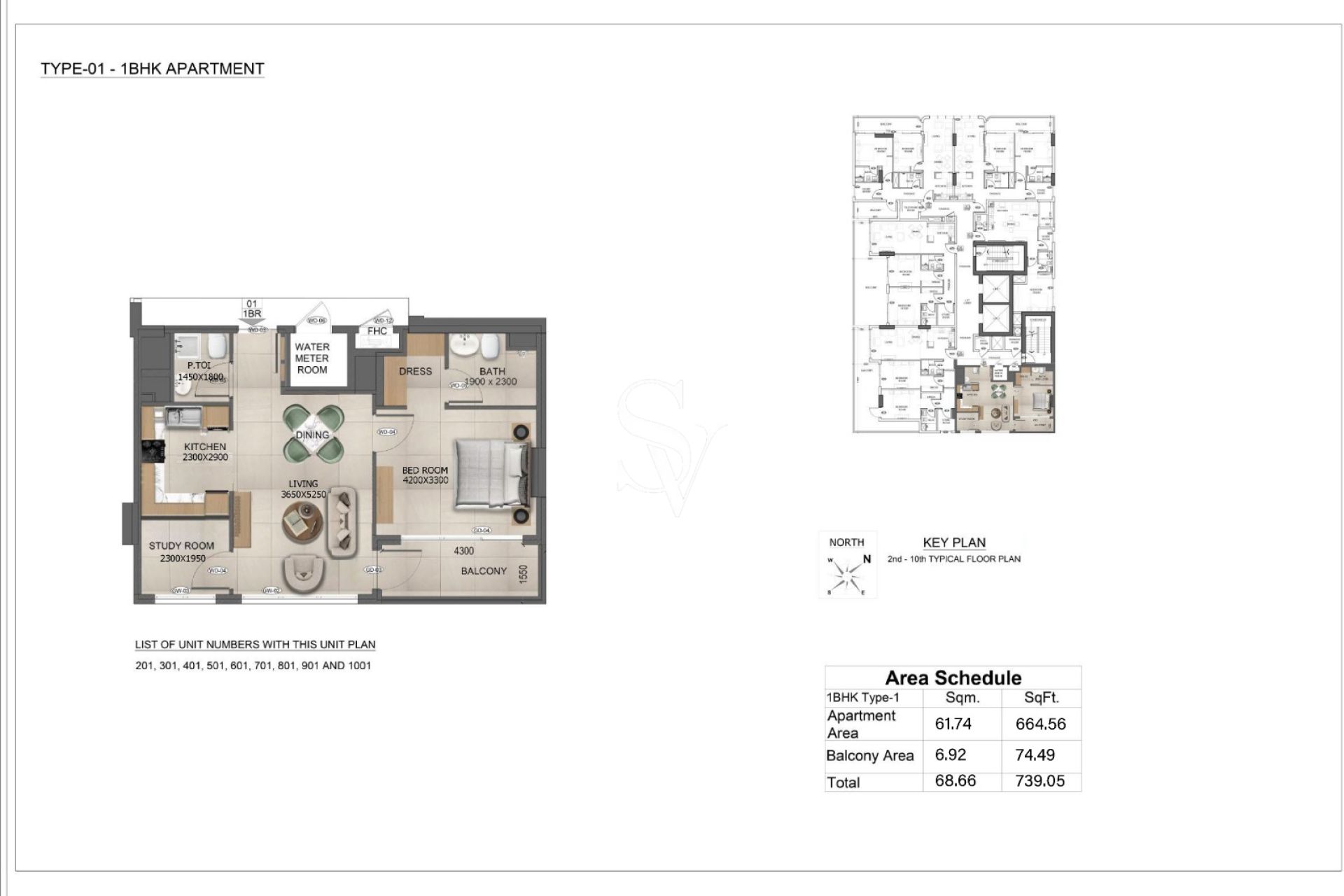 2BR + Study | 20/80 Plan | Spacious Layout