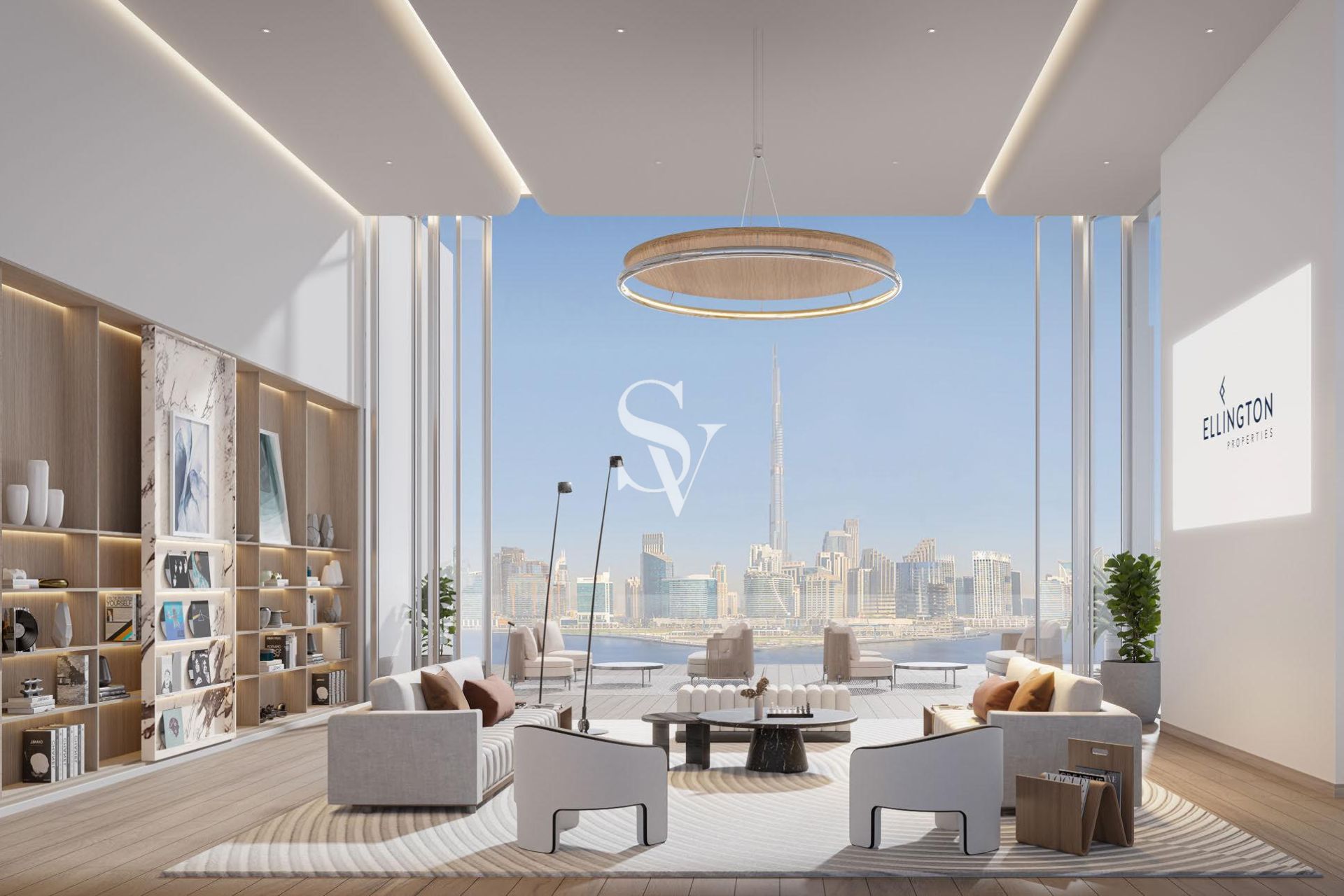 Quayside Ellington| 2BR+Maid| Burj and Canal View