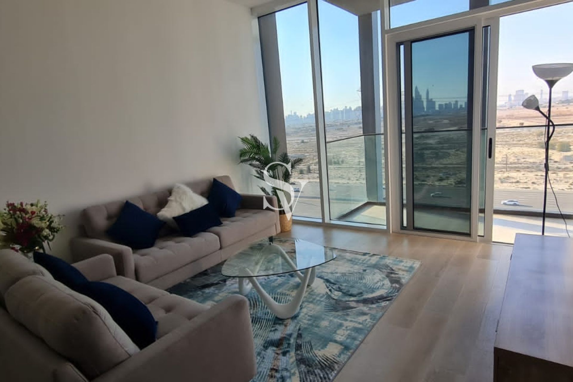 Furnished | Vacant | Balcony with Skyline View
