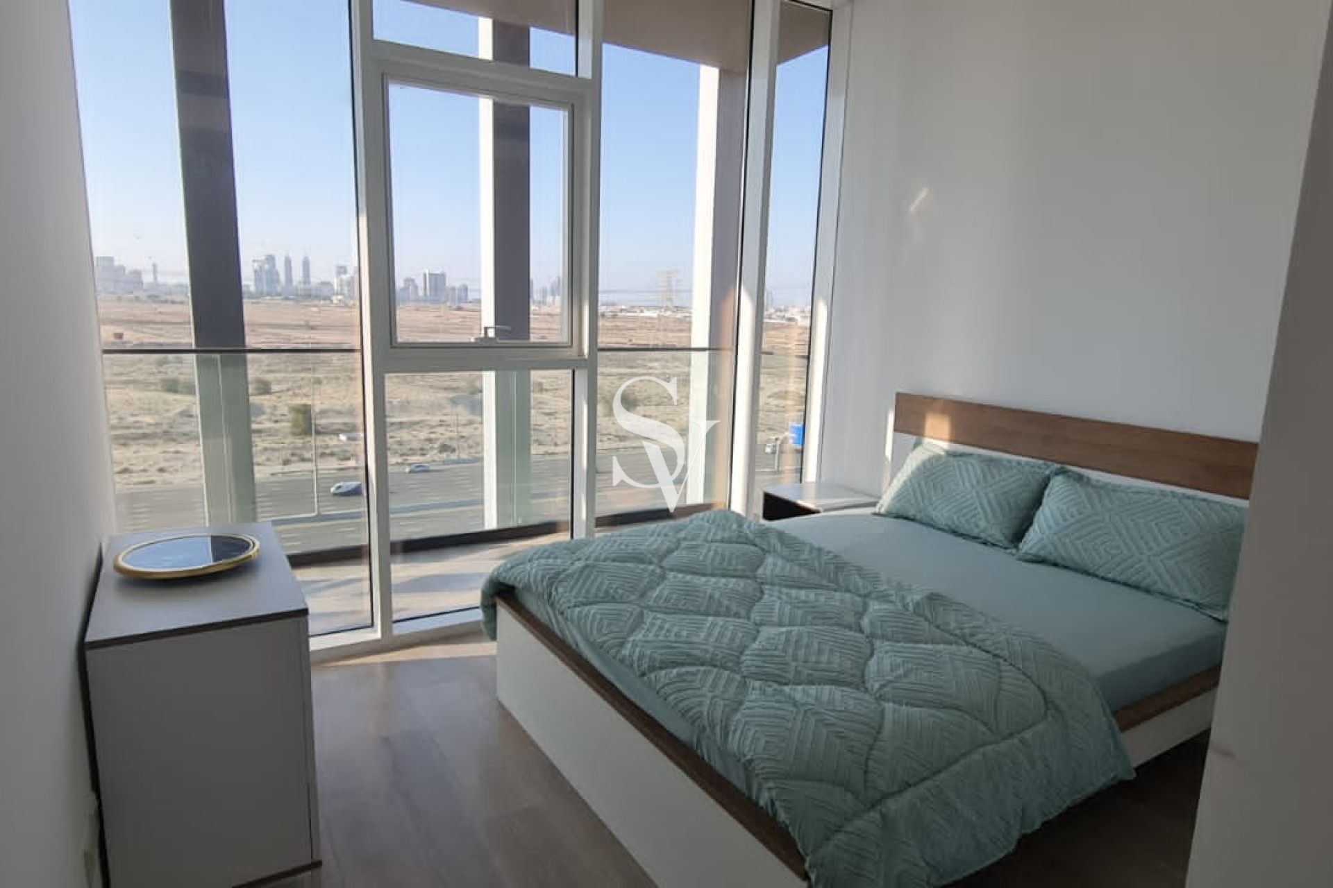 Furnished | Vacant | Balcony with Skyline View