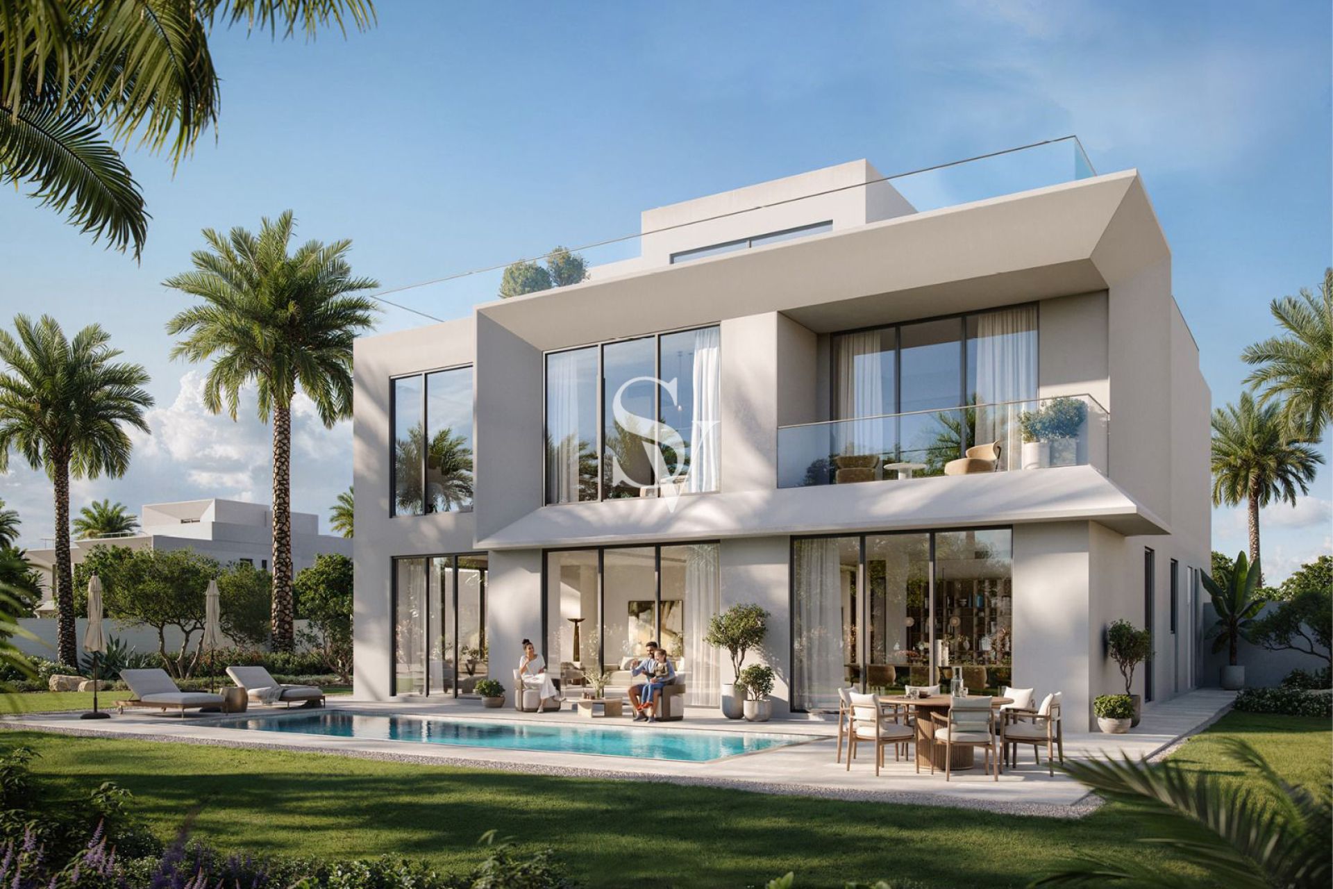 CLOSE TO OP- CORNER PLOT - WATERFRONT VILLA