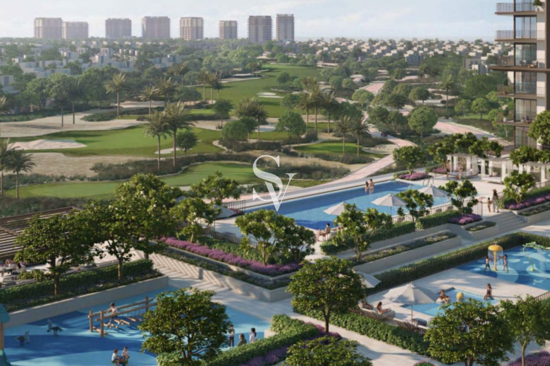 Partial Golf View | Corner Unit | High Floor